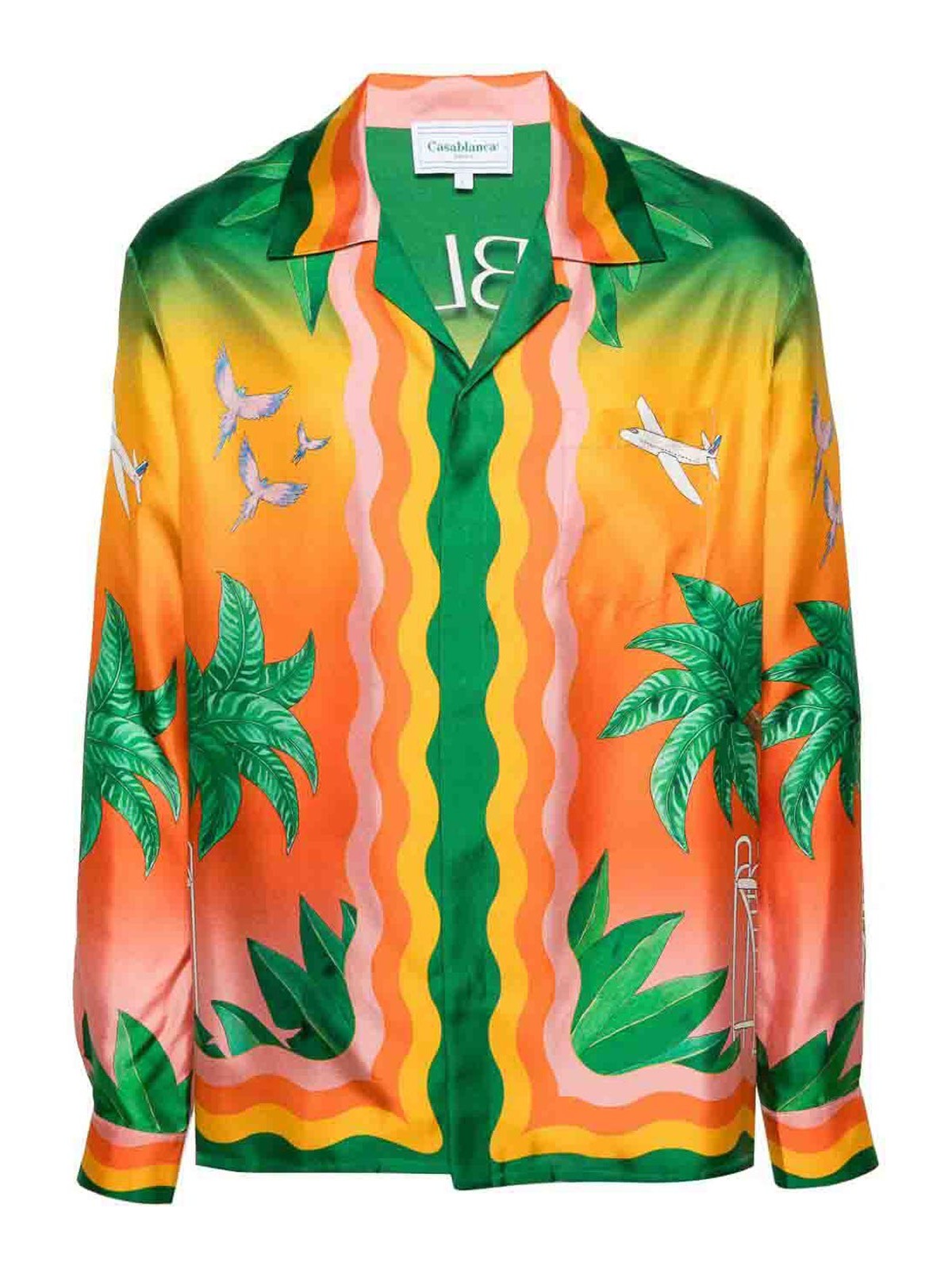 Shop Casablanca Camisa - Multicolor In Multicolour