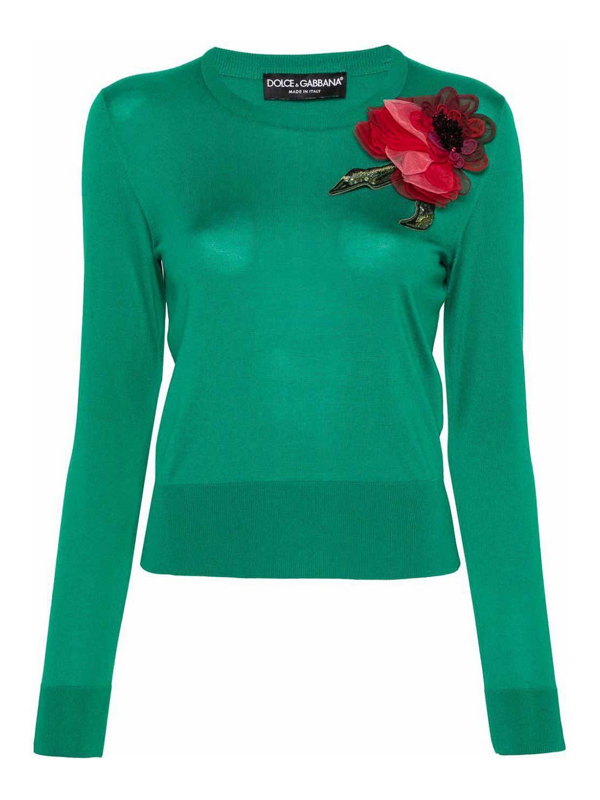 Shop Dolce & Gabbana Suéter Cuello Redondo - Verde In Green