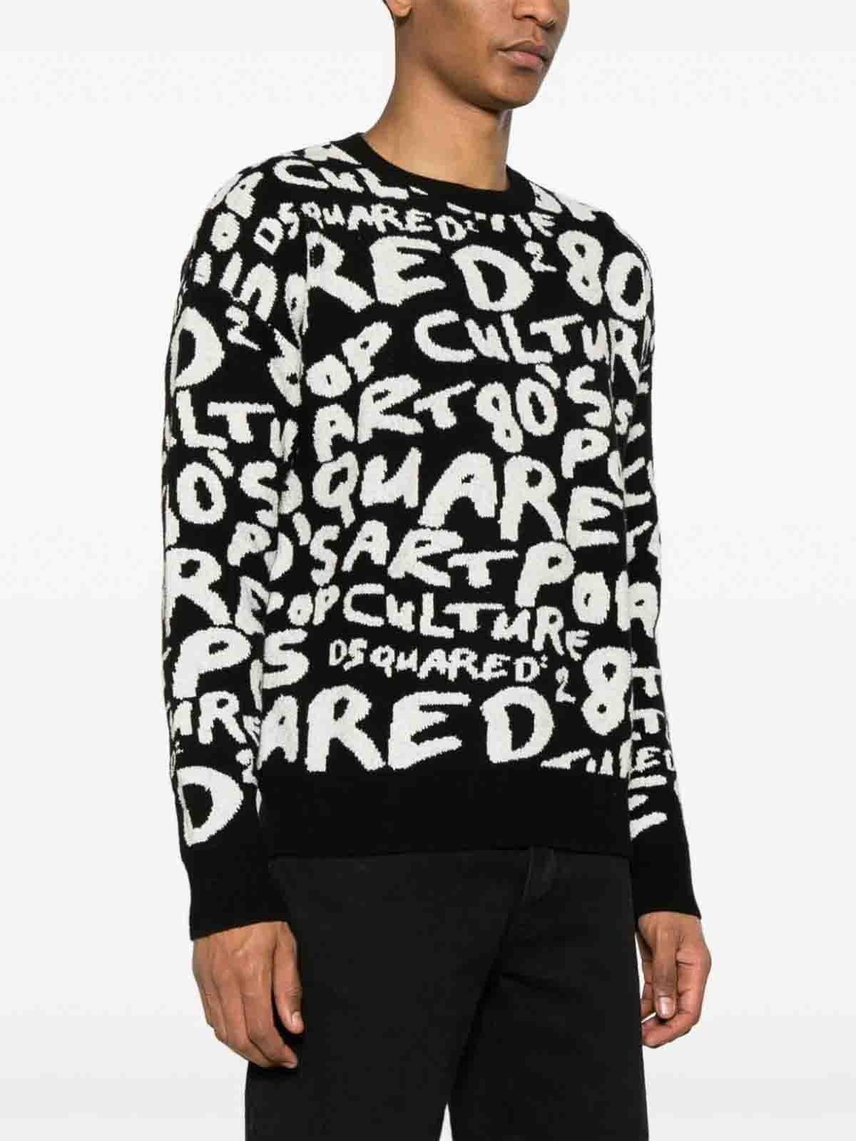 Dsquared2 Crew-Neck Sweater - Black - Men|S74HA1418S18438961