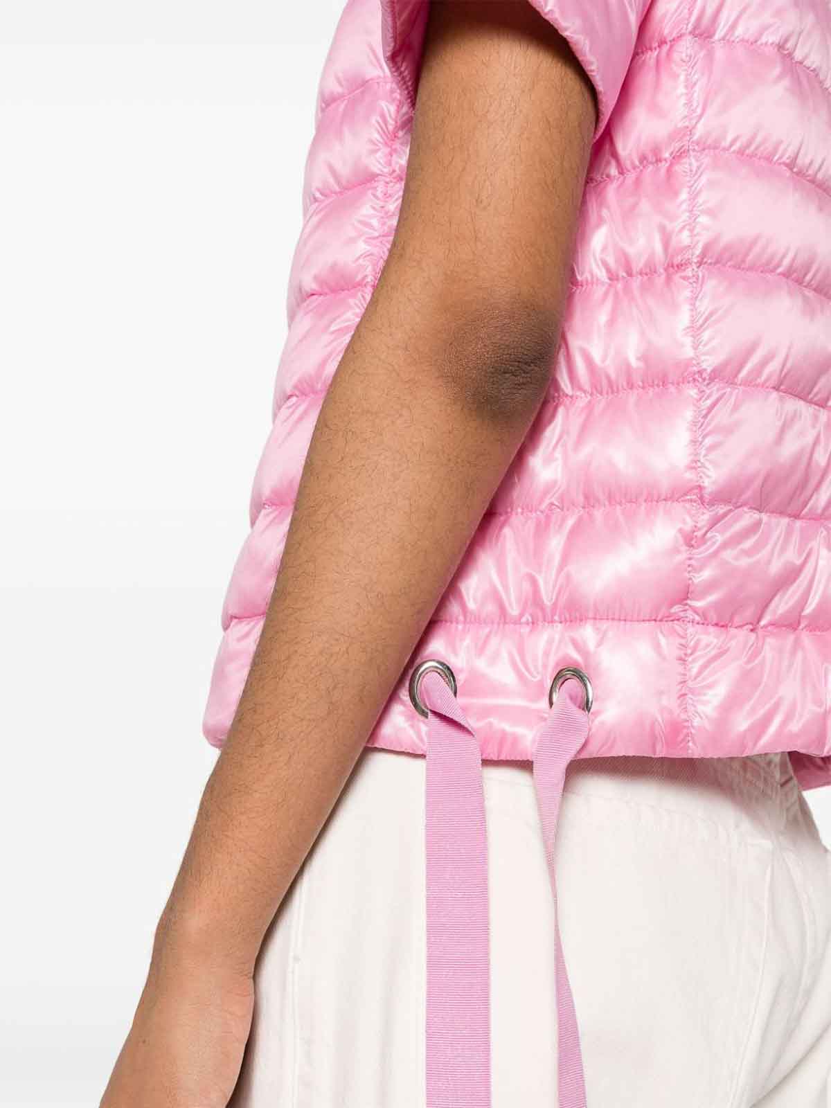 Shop Herno Short Sleeve Padded Jacket In Pink