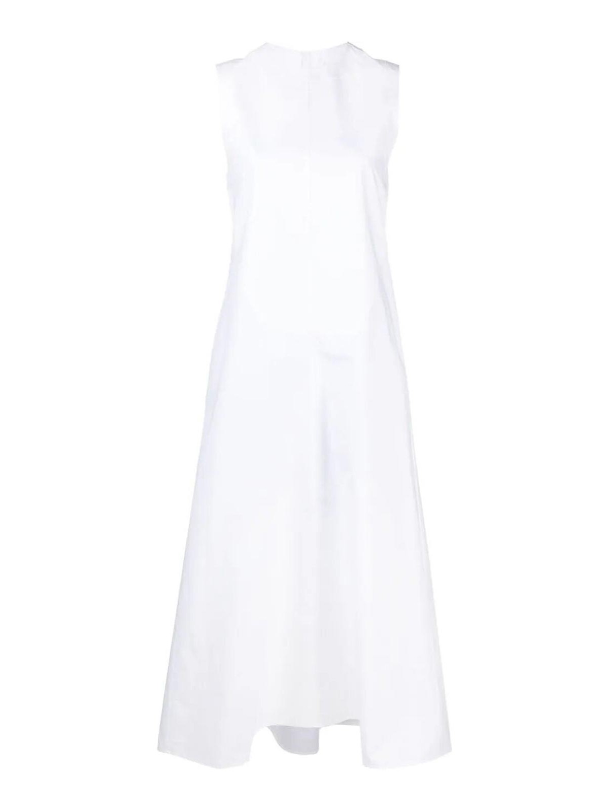 Jil Sander Midi Dress In White