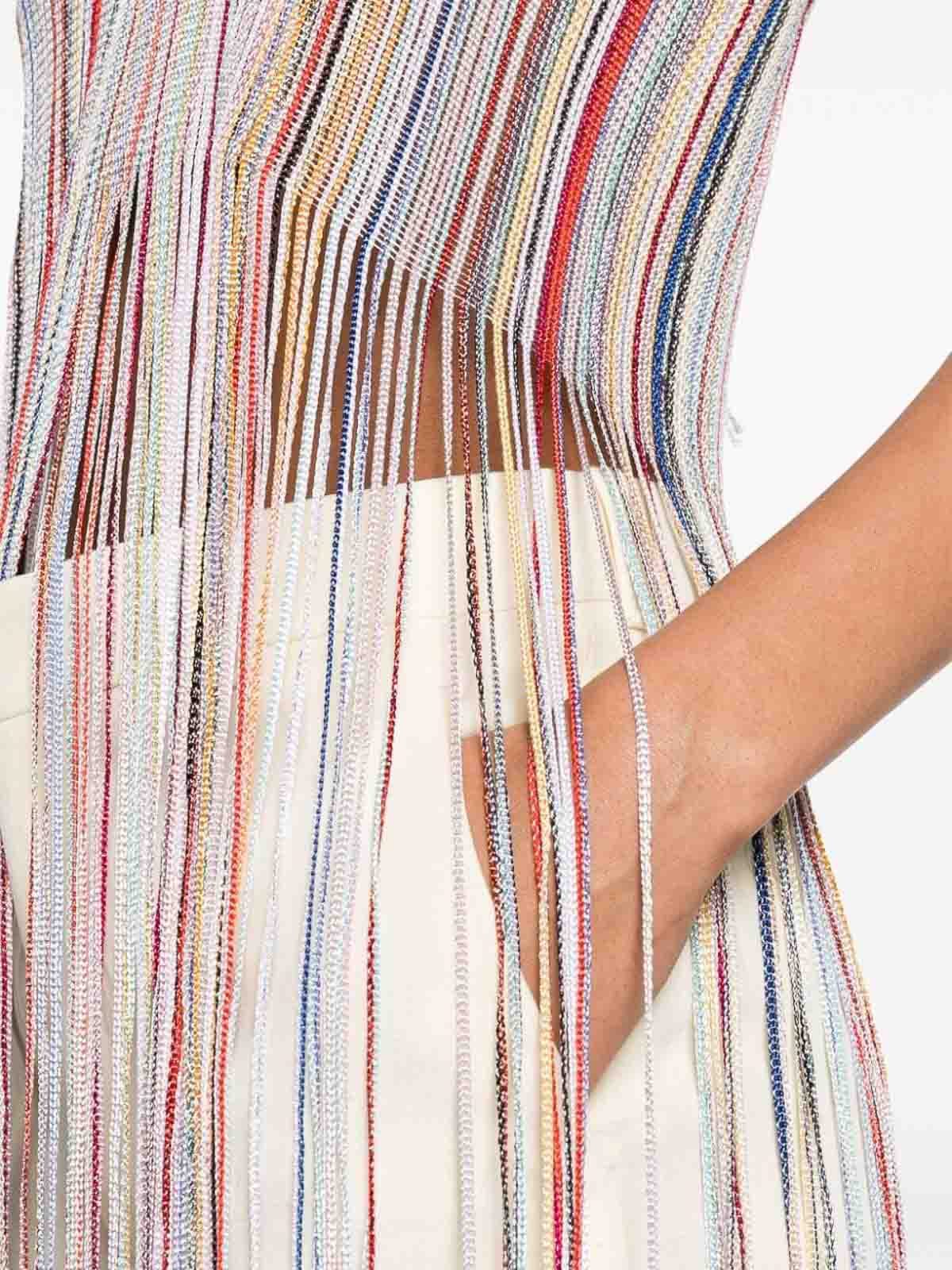 Shop Missoni Midi Dress In Multicolour