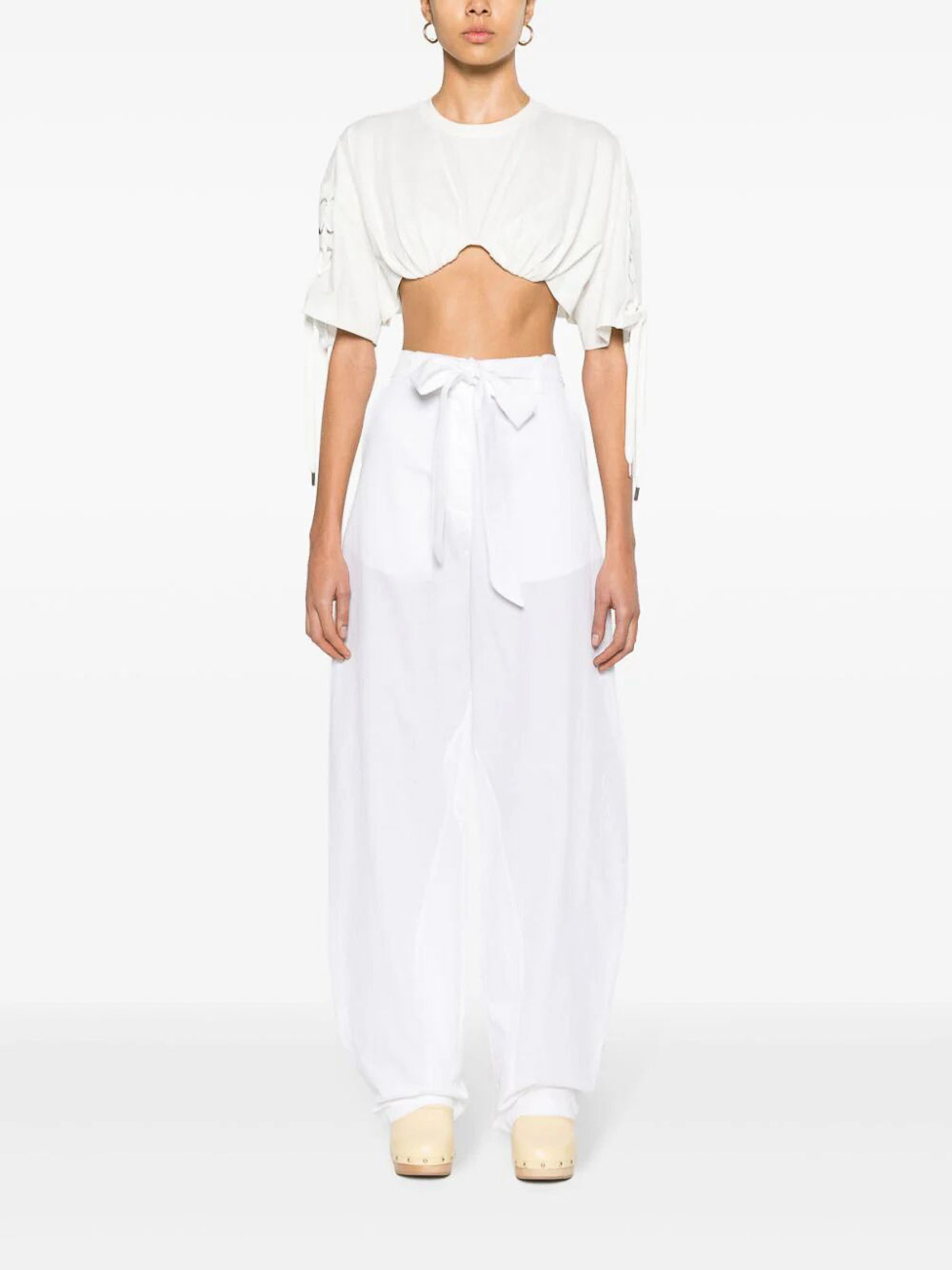 Pinko Pianista Pants - White - Women | 103472A1LCZ04 | thebs.com
