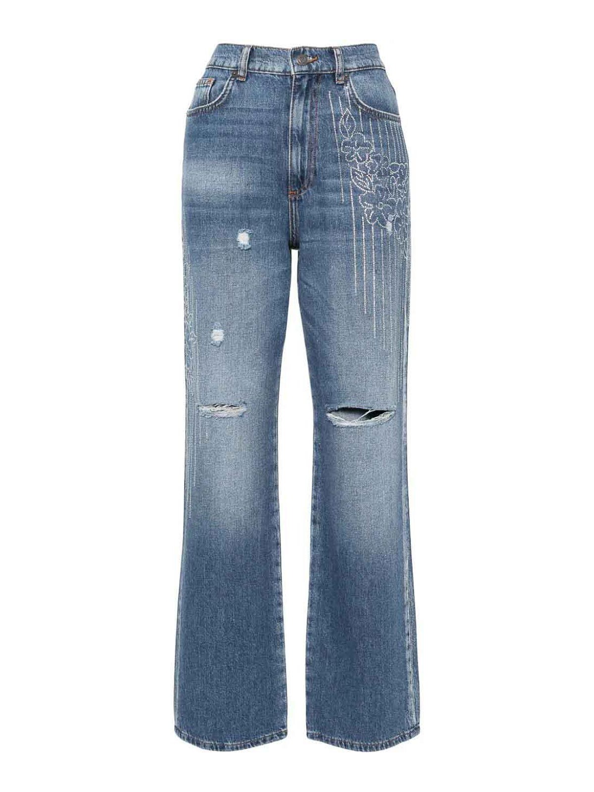 Shop Twinset Actitude Seasonal Fit Jeans In Dark Wash