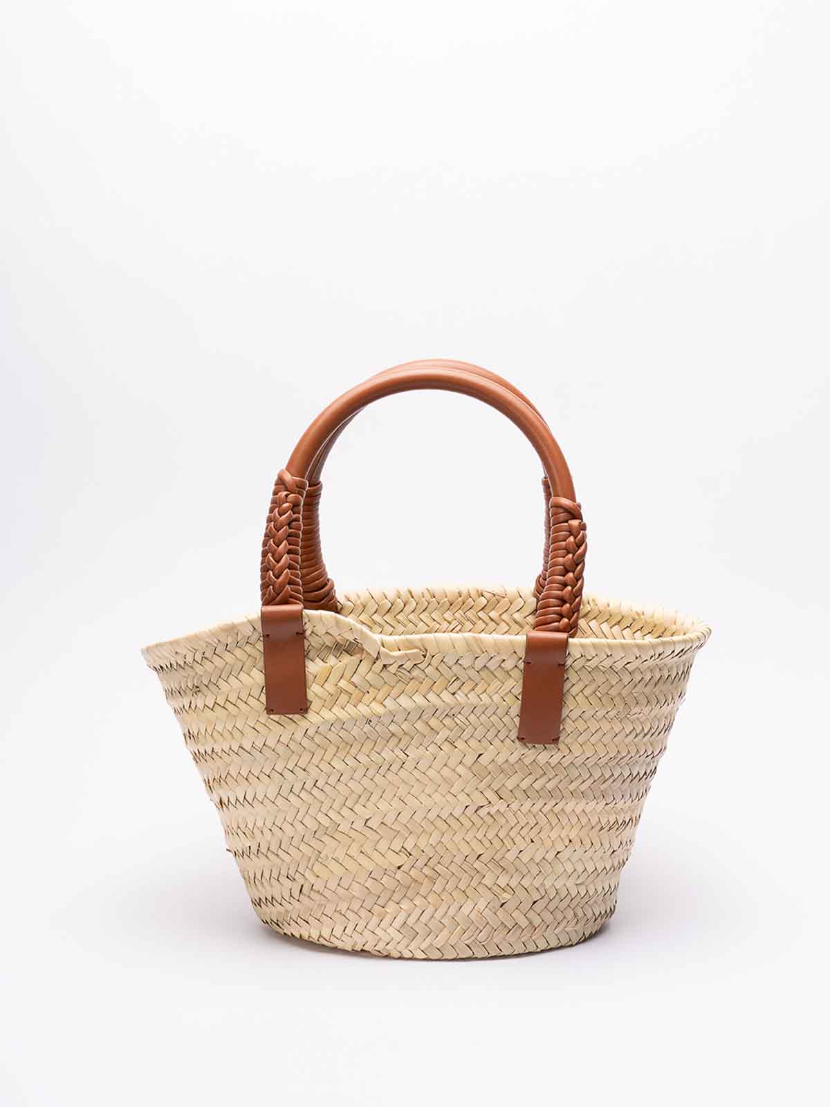 Shop Alanui Icon Small Basket Bag In Beige
