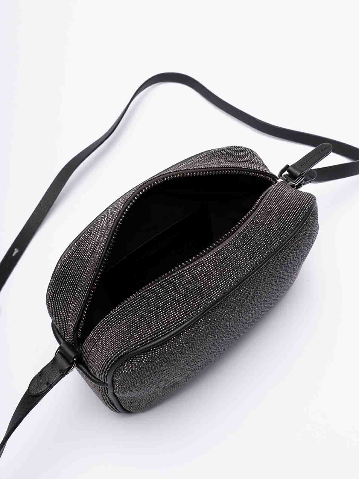 Brunello Cucinelli クロスボディバッグ - 黒|MBMON2554C2355