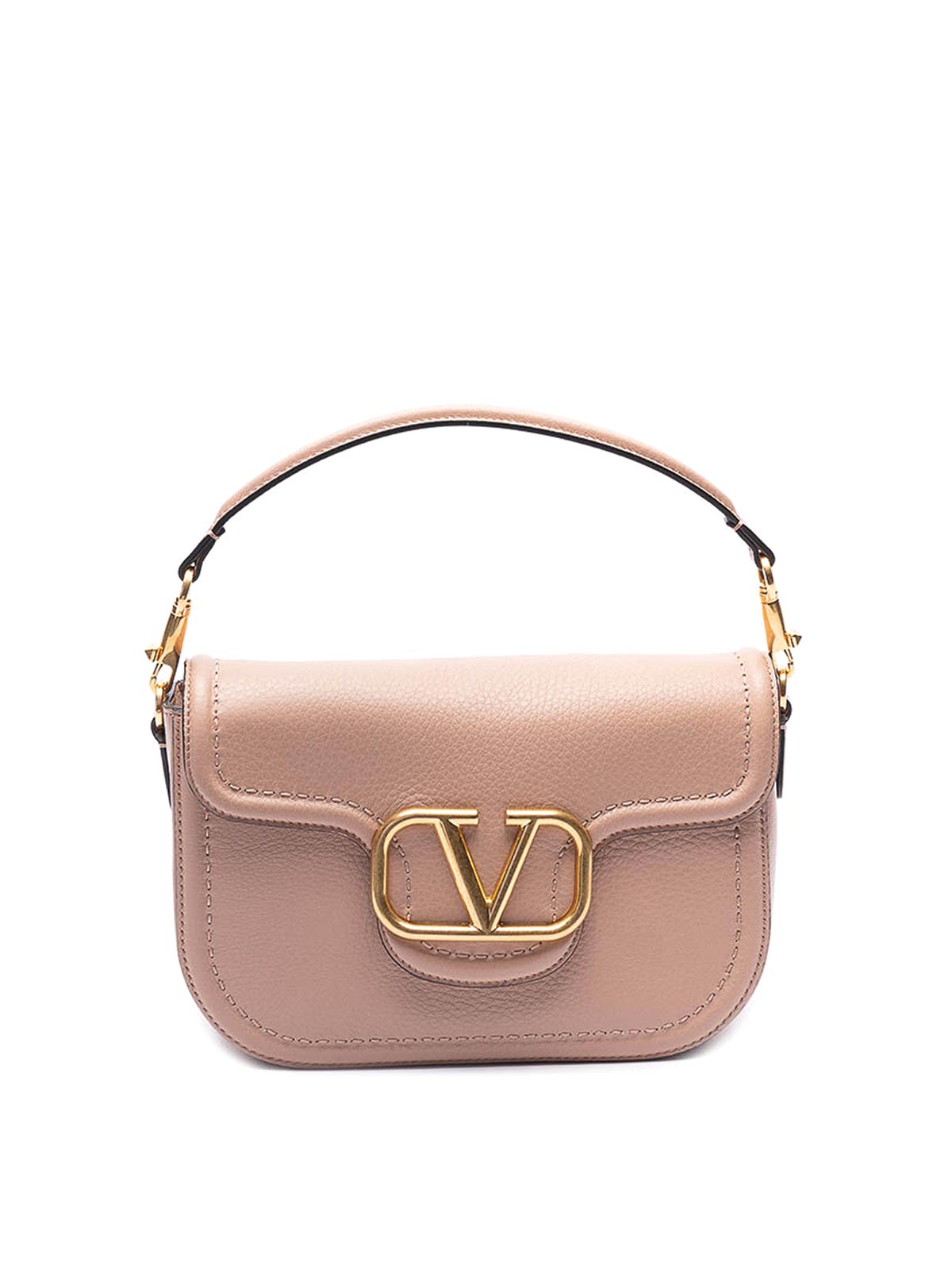 Shop Valentino Loc Shoulder Bag In Pink