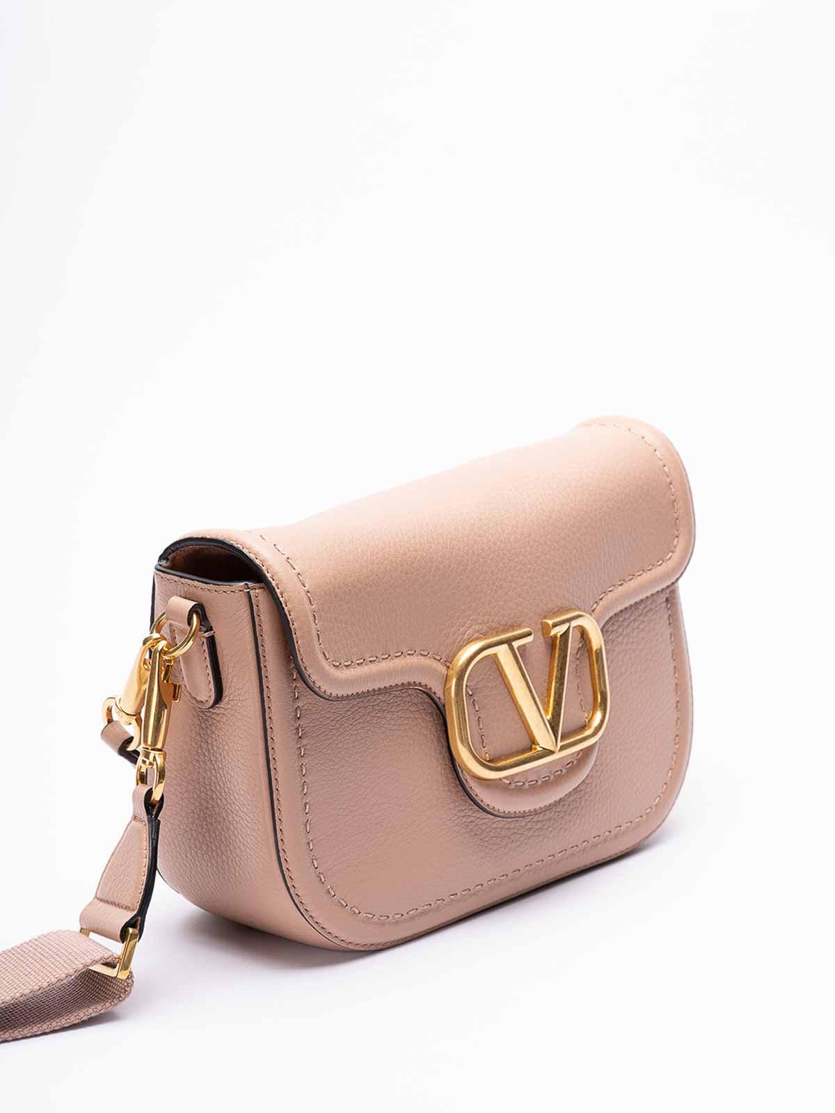 Shop Valentino Loc Shoulder Bag In Pink