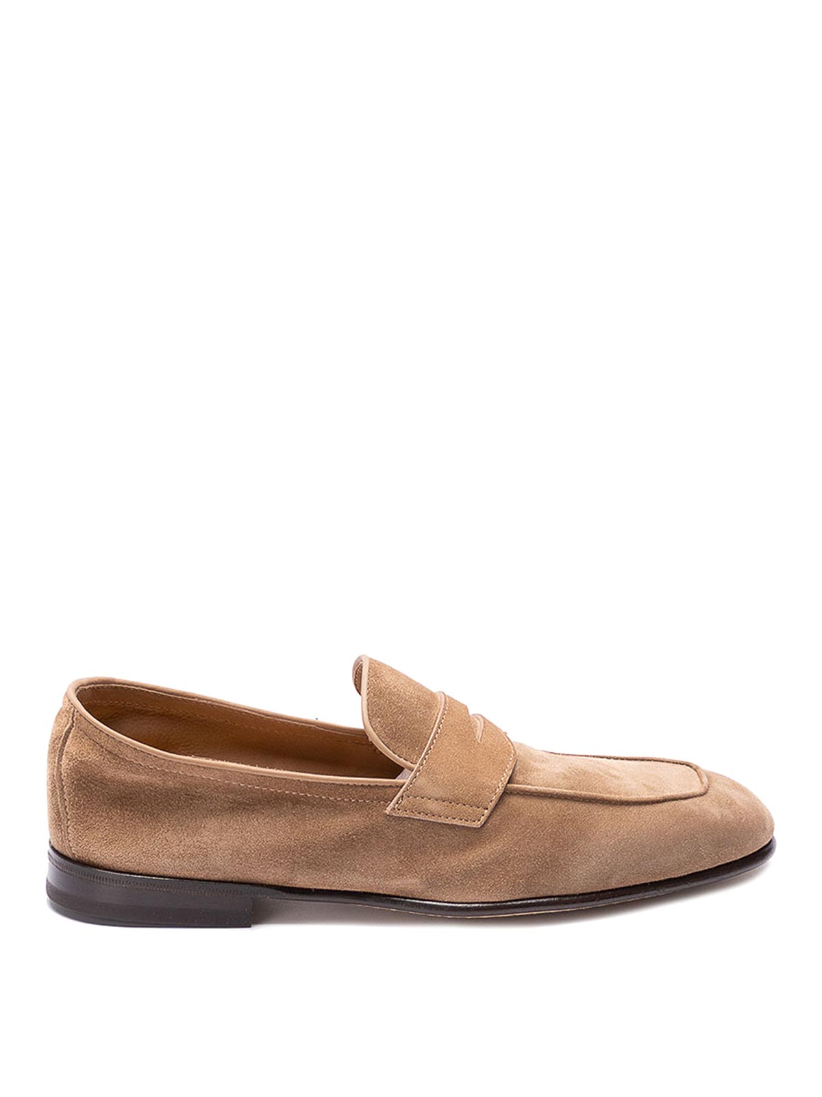 Shop Brunello Cucinelli Penny Loafers In Brown