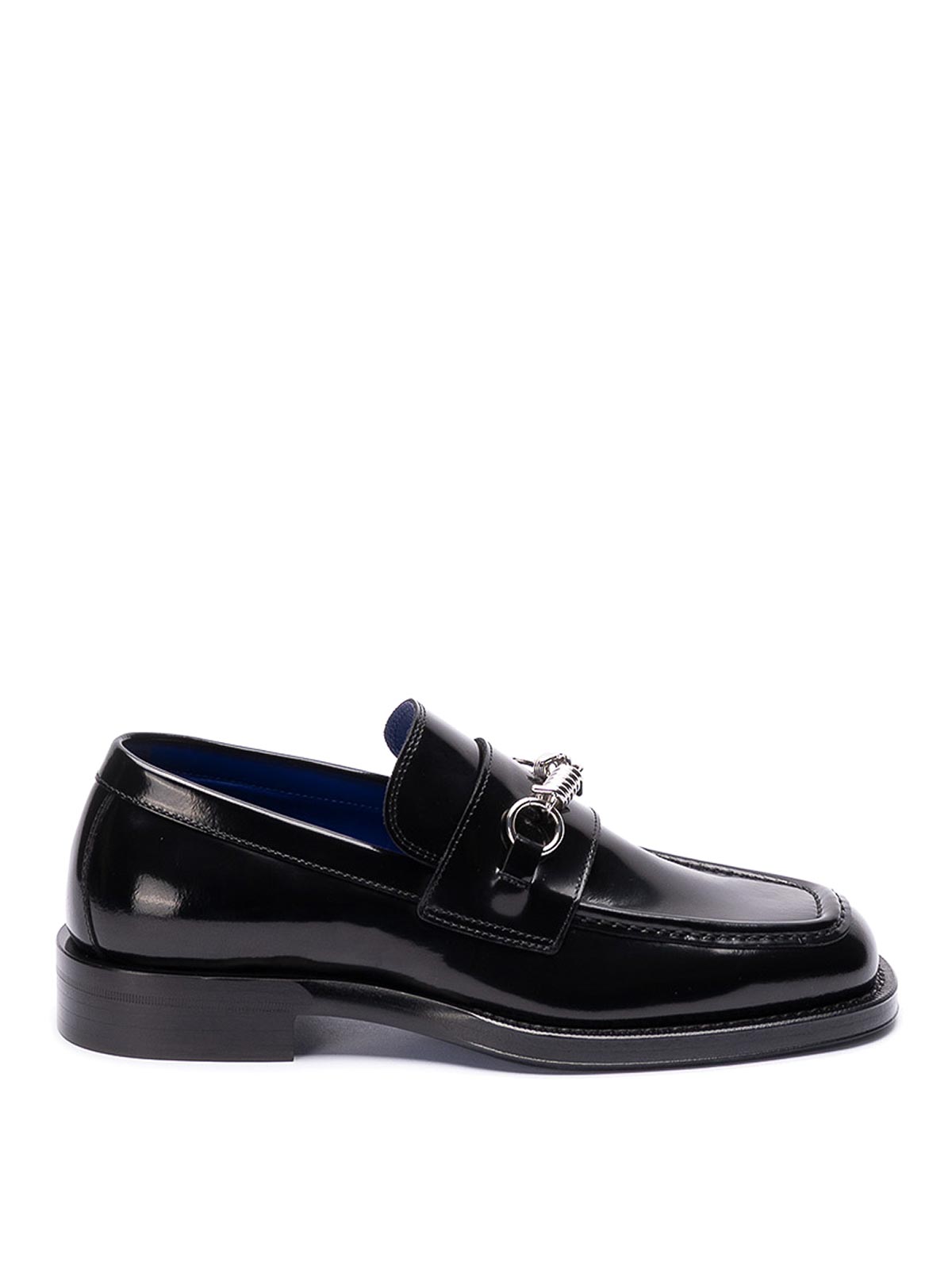 Burberry Barbed Loafers In Black