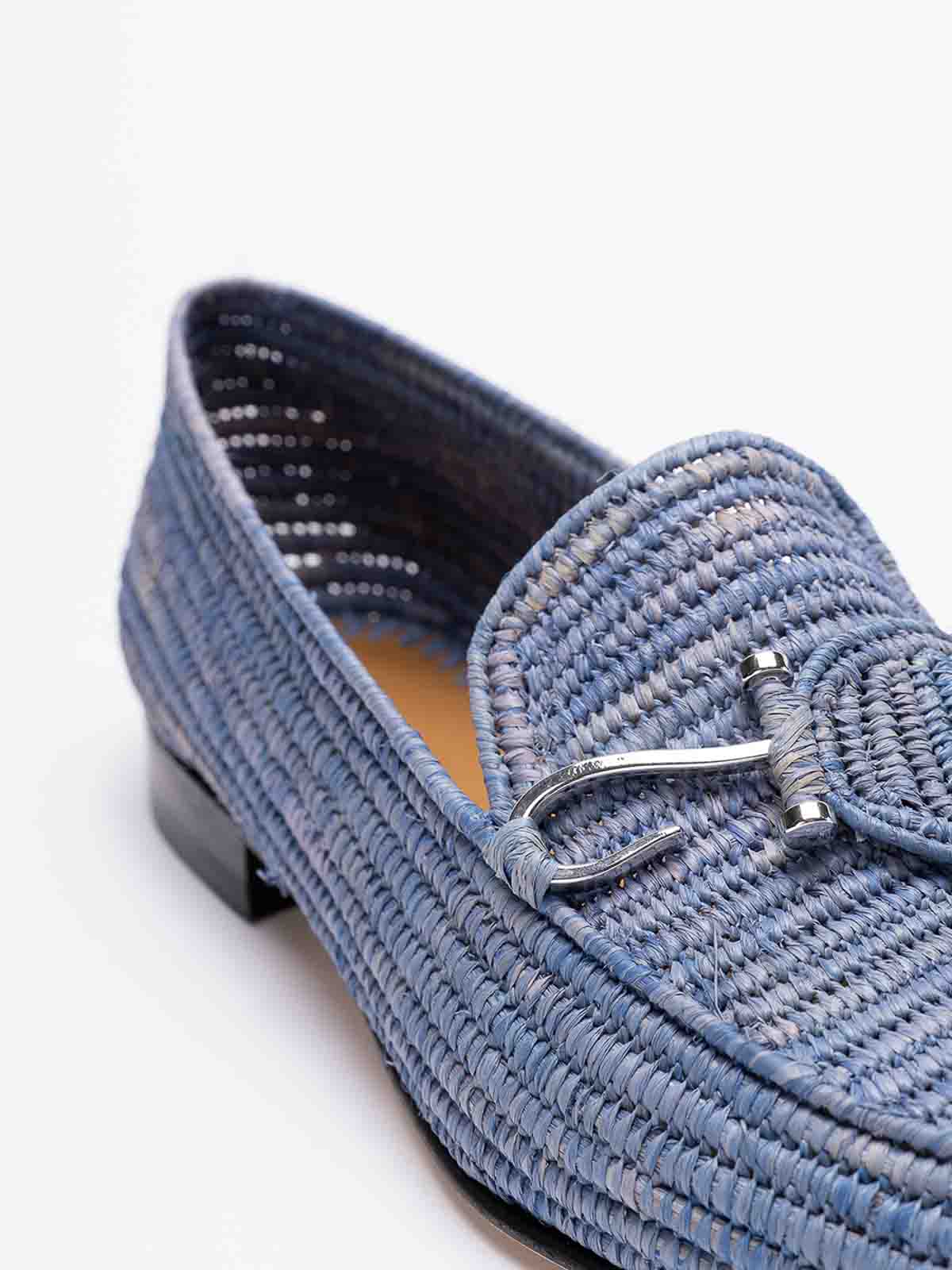Shop Edhen Milano Agadir Loafers In Blue