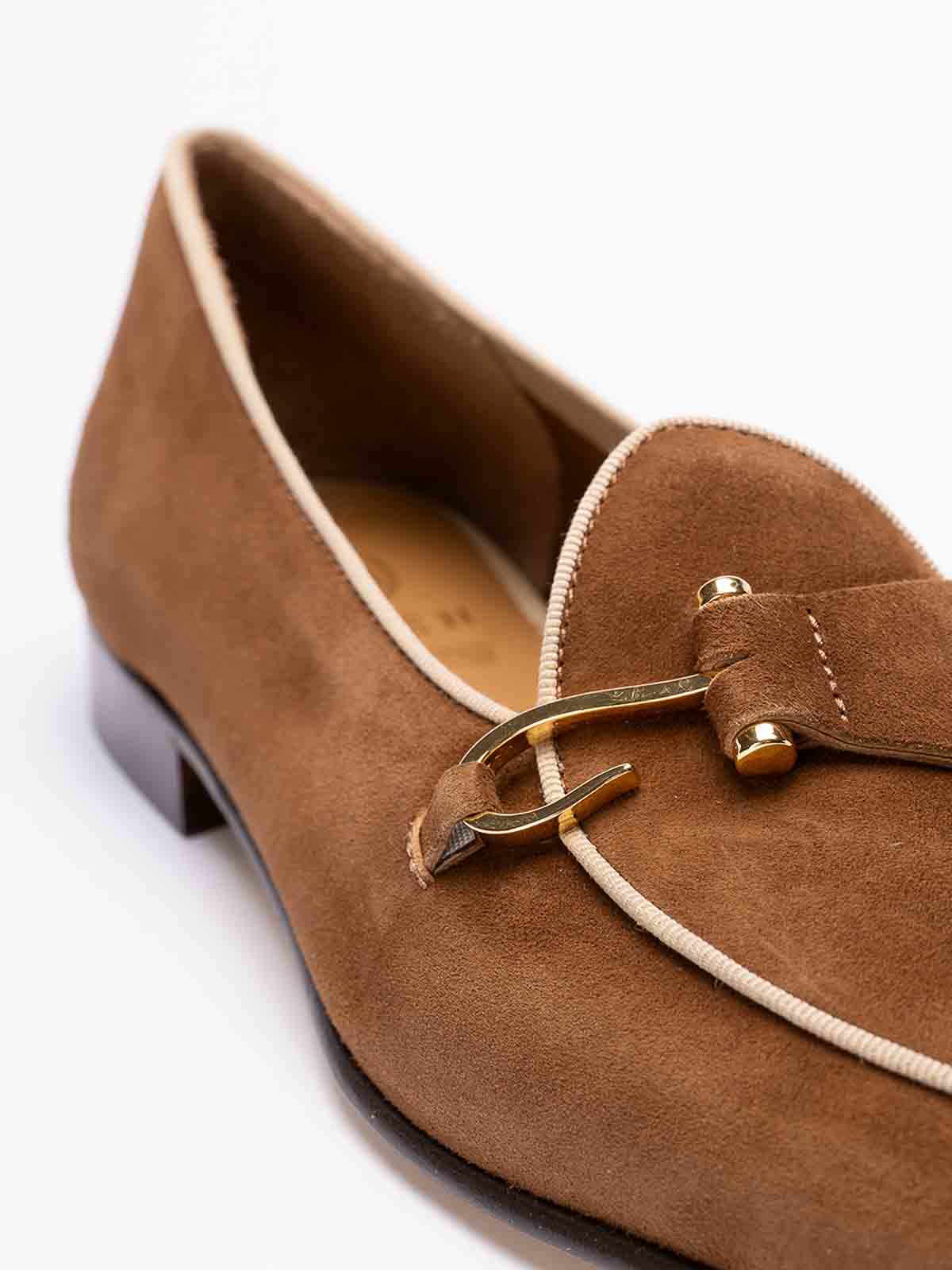 Shop Edhen Milano Comporta Loafers In Brown
