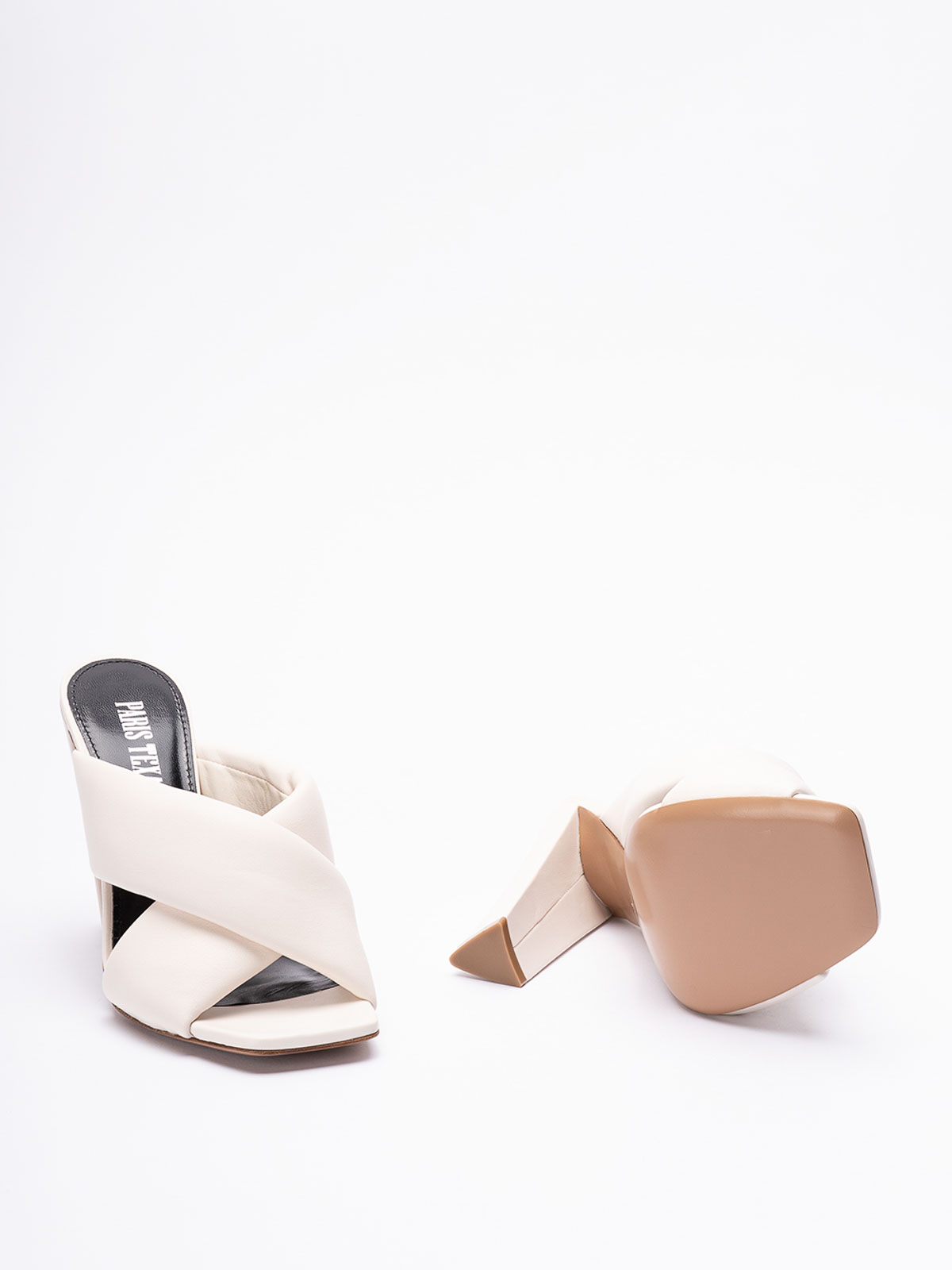 Shop Paris Texas Dafne Mules In White