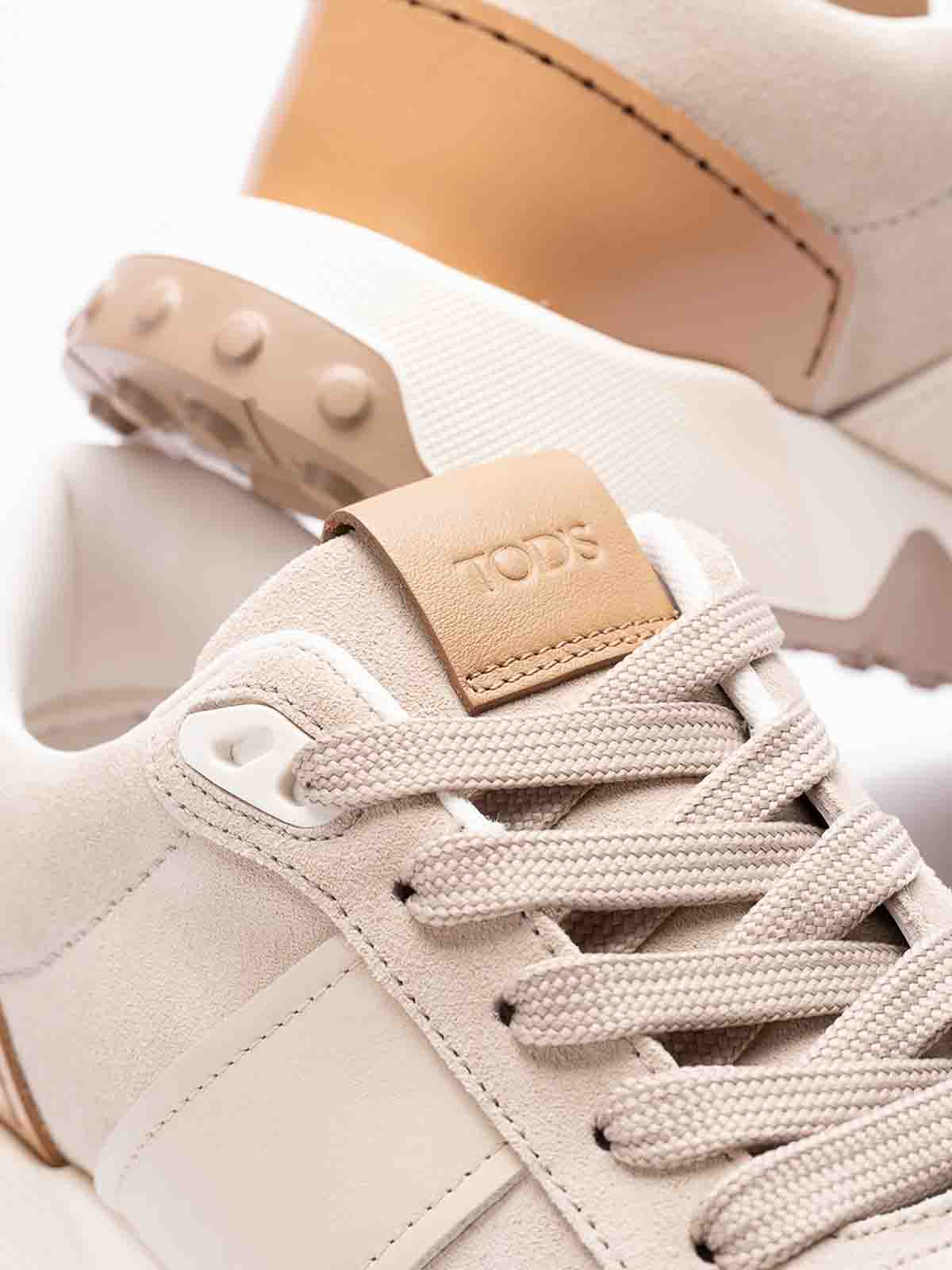 Shop Tod's Sneakers In Light Grey