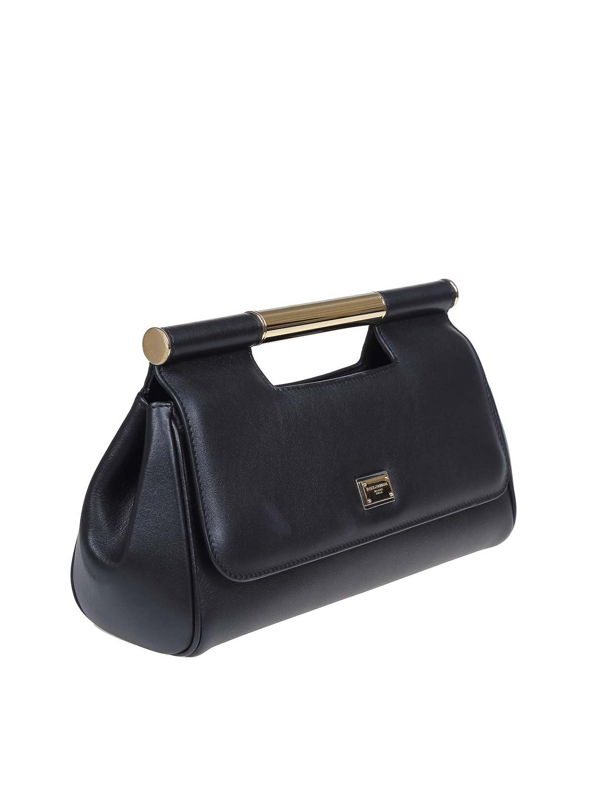 Shop Dolce & Gabbana Leather Clutch Bag In Black