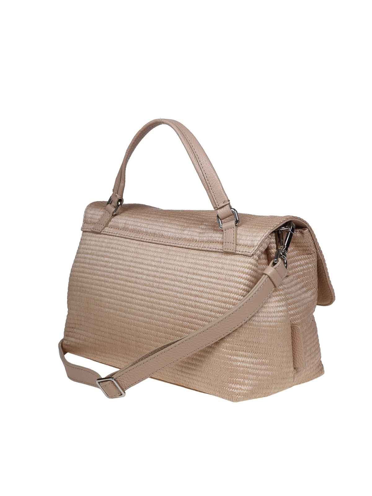 トートバッグ ZANELLATO POSTINA S NET - Hand bag (068010 0980000 Z0285) Zanellato Postina Net S In Beige Raffia | 0680100980000Z0285S
