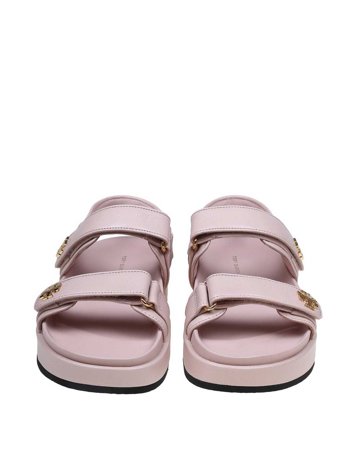 Shop Tory Burch Leather Kira Sandals In Pink