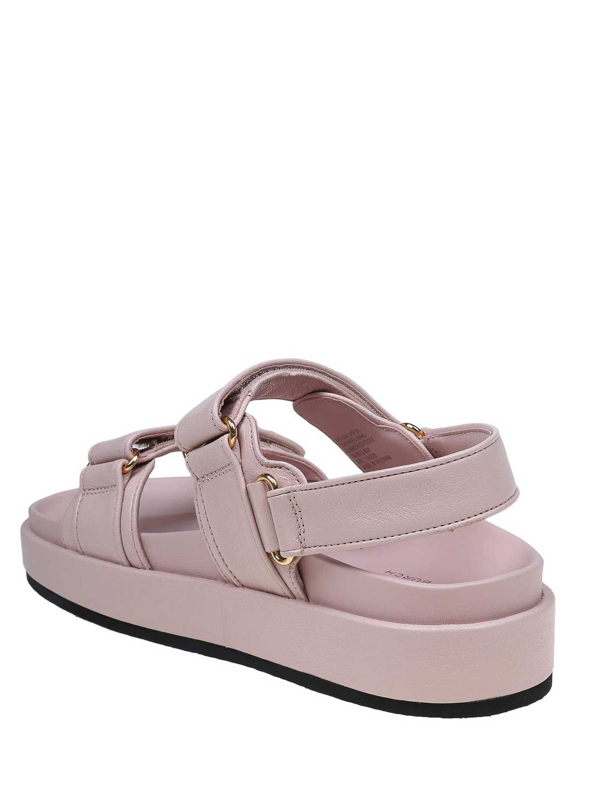Shop Tory Burch Leather Kira Sandals In Pink