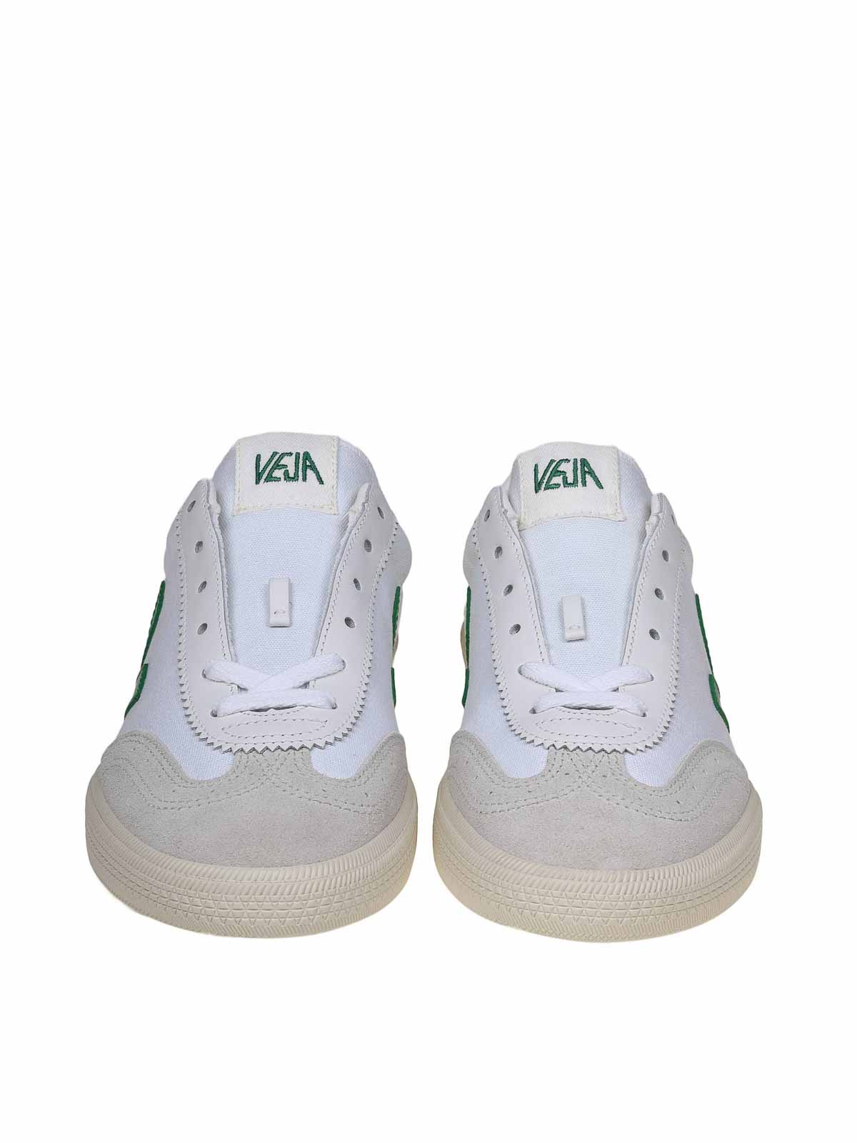 Shop Veja Volley Sneakers In Canvas In White