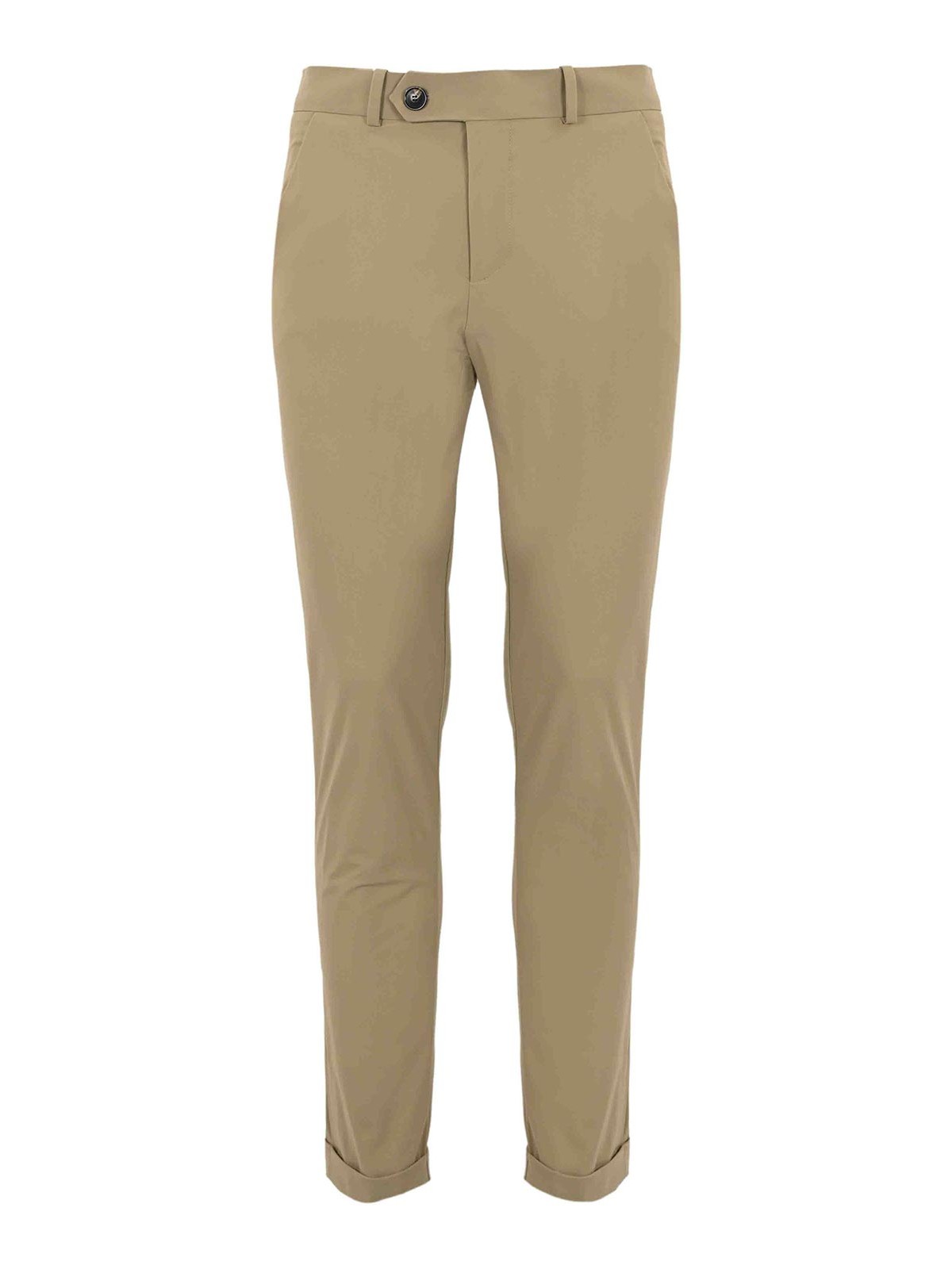Rrd Roberto Ricci Designs Chino Trousers In Technical Fabric In Brown