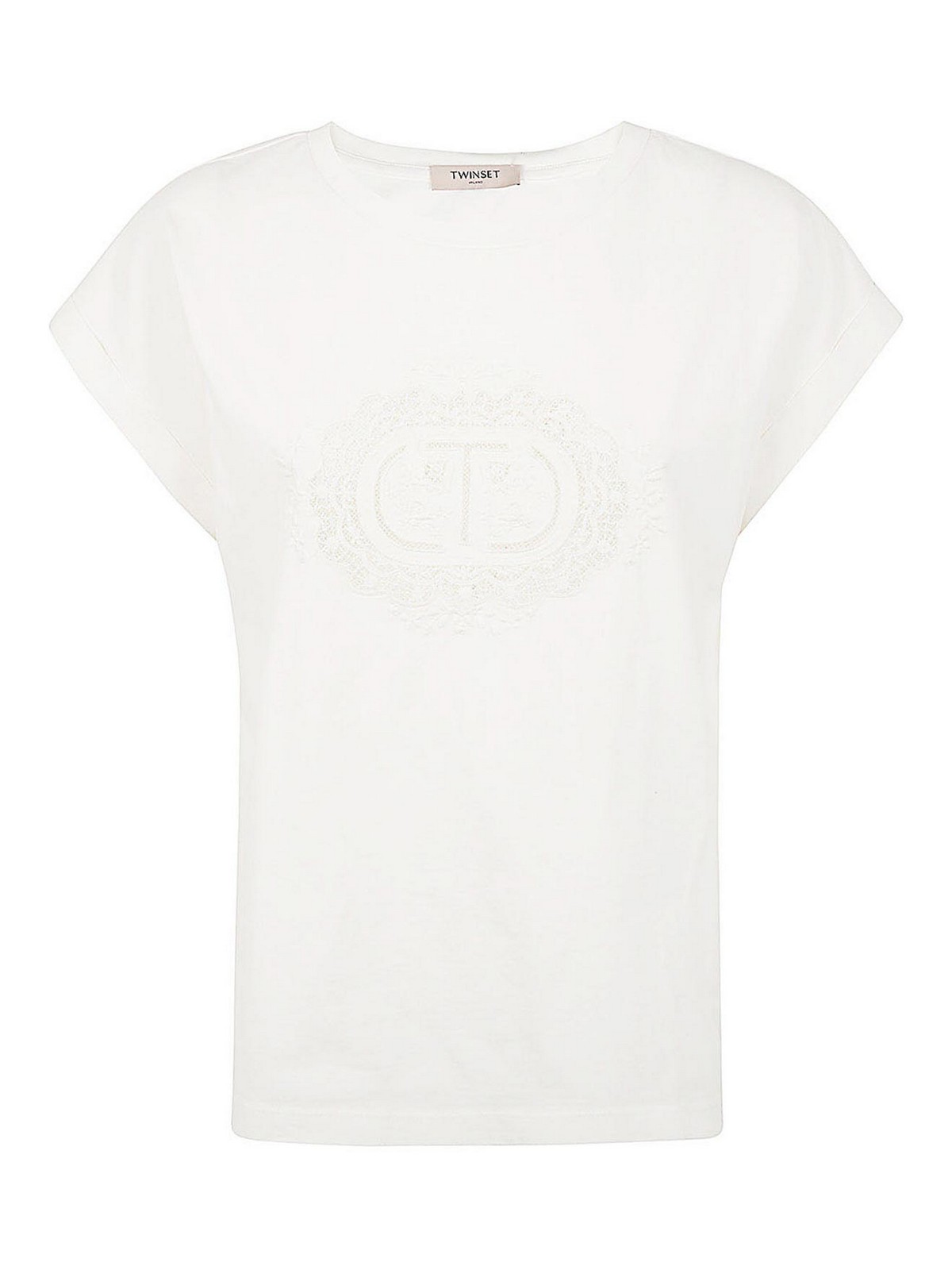Twinset Logo T-shirt In White