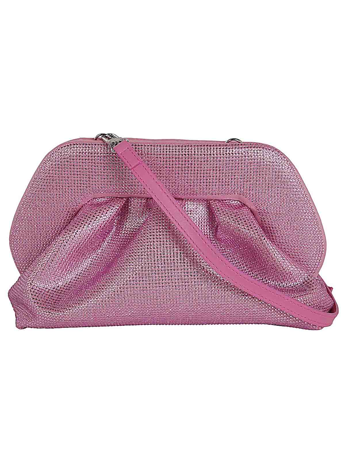Shop Themoirè Tia Strass Bag In Pink