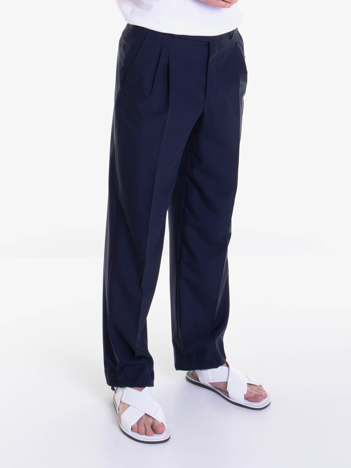 Shop Brioni Casual Pants In Blue