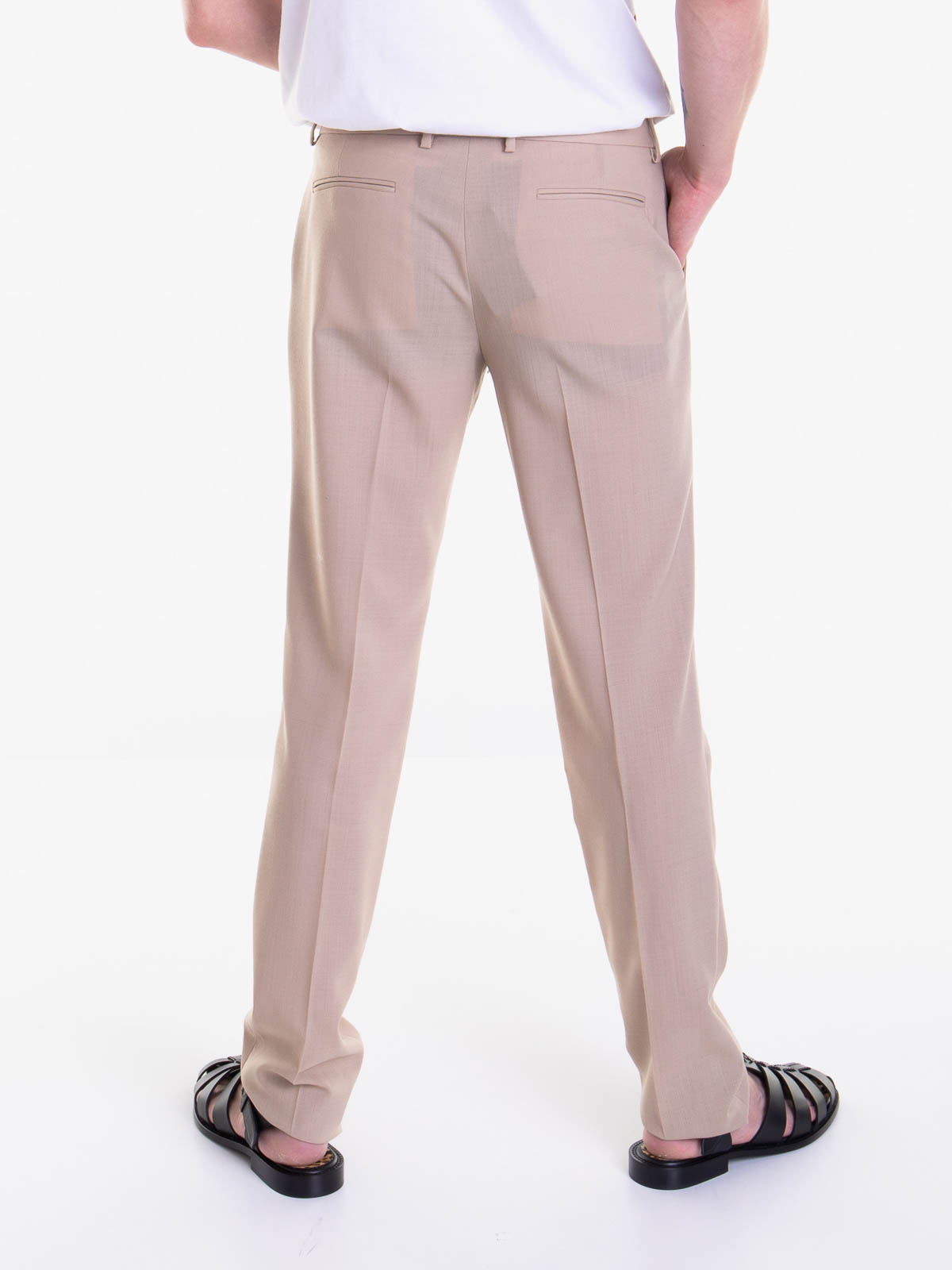 Shop Roberto Cavalli Casual Pants In Beige