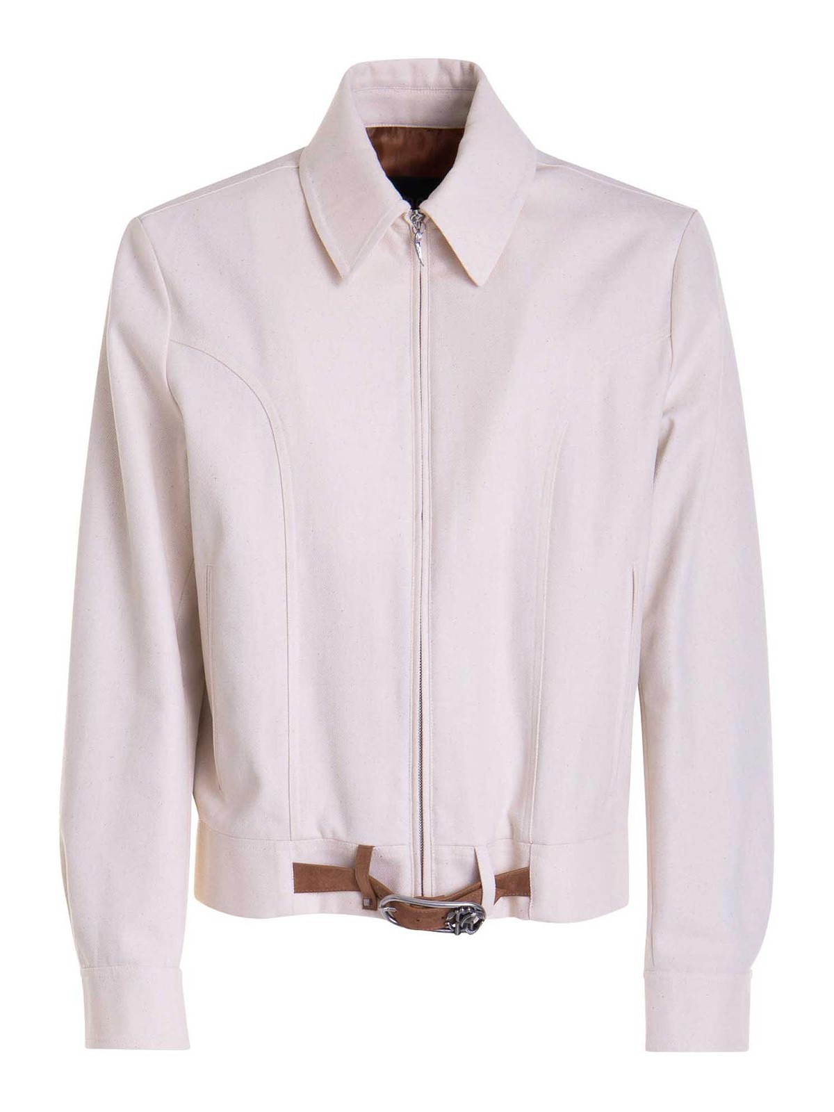 Shop Roberto Cavalli Shirt-style Jacket In White