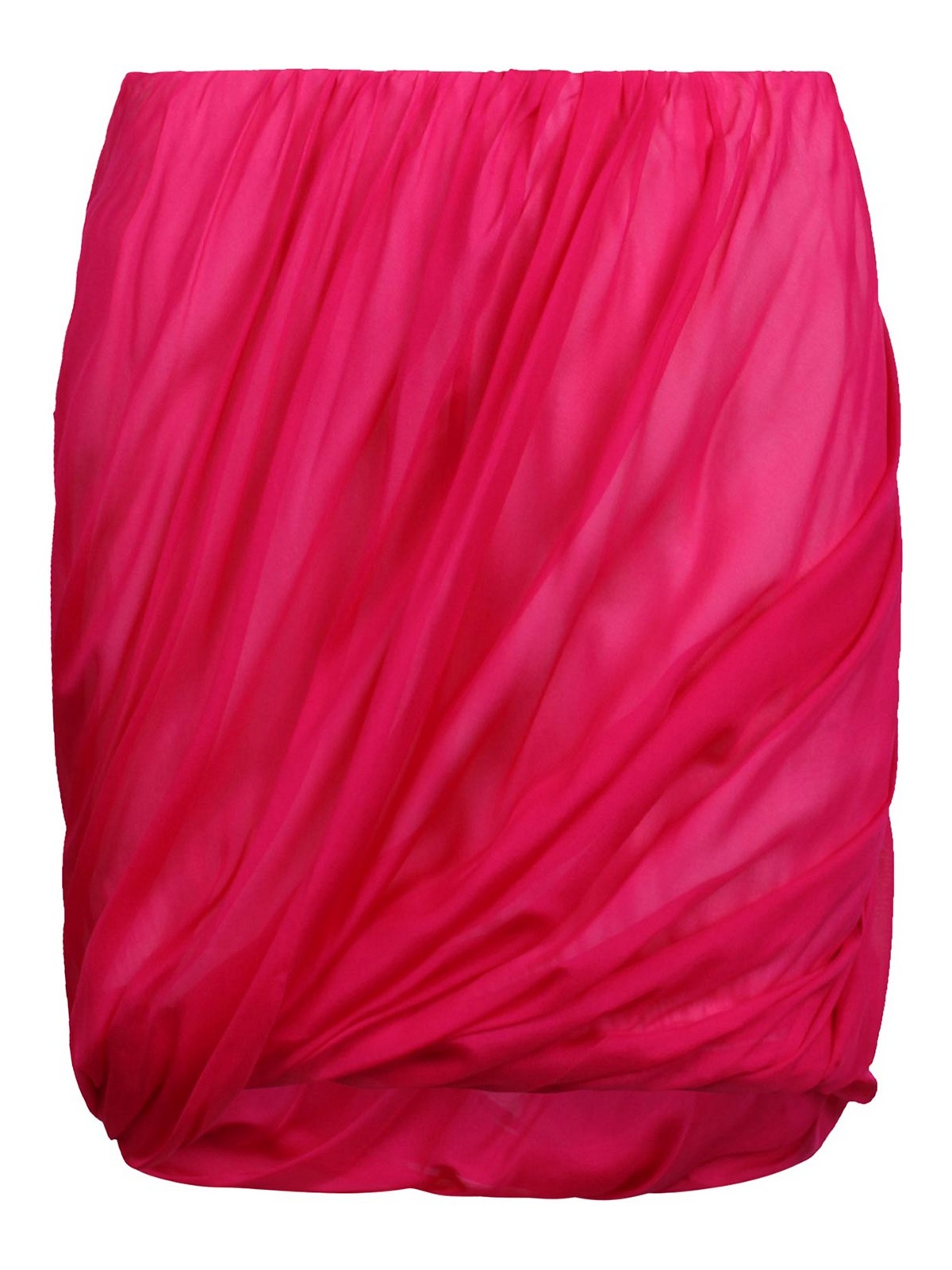 Shop Helmut Lang Short Silk Skirt In Pink