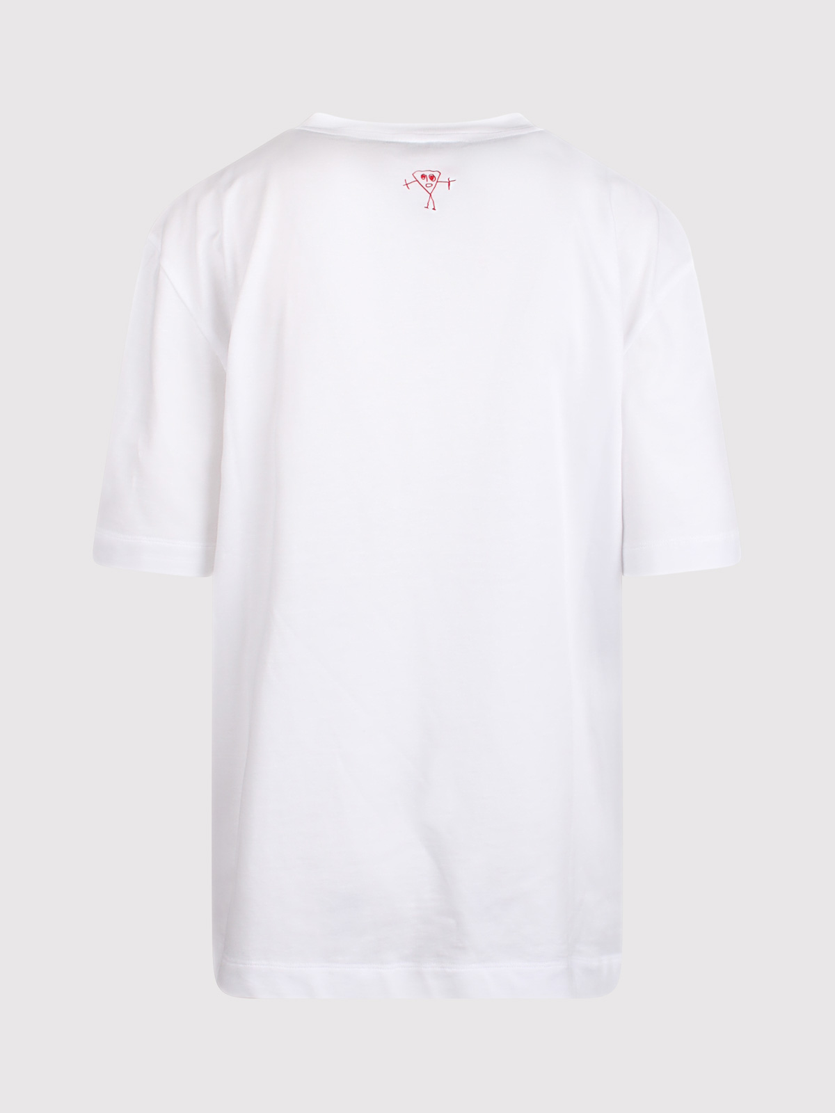 Shop Plan C Oversized T-shirt With Graphics In White