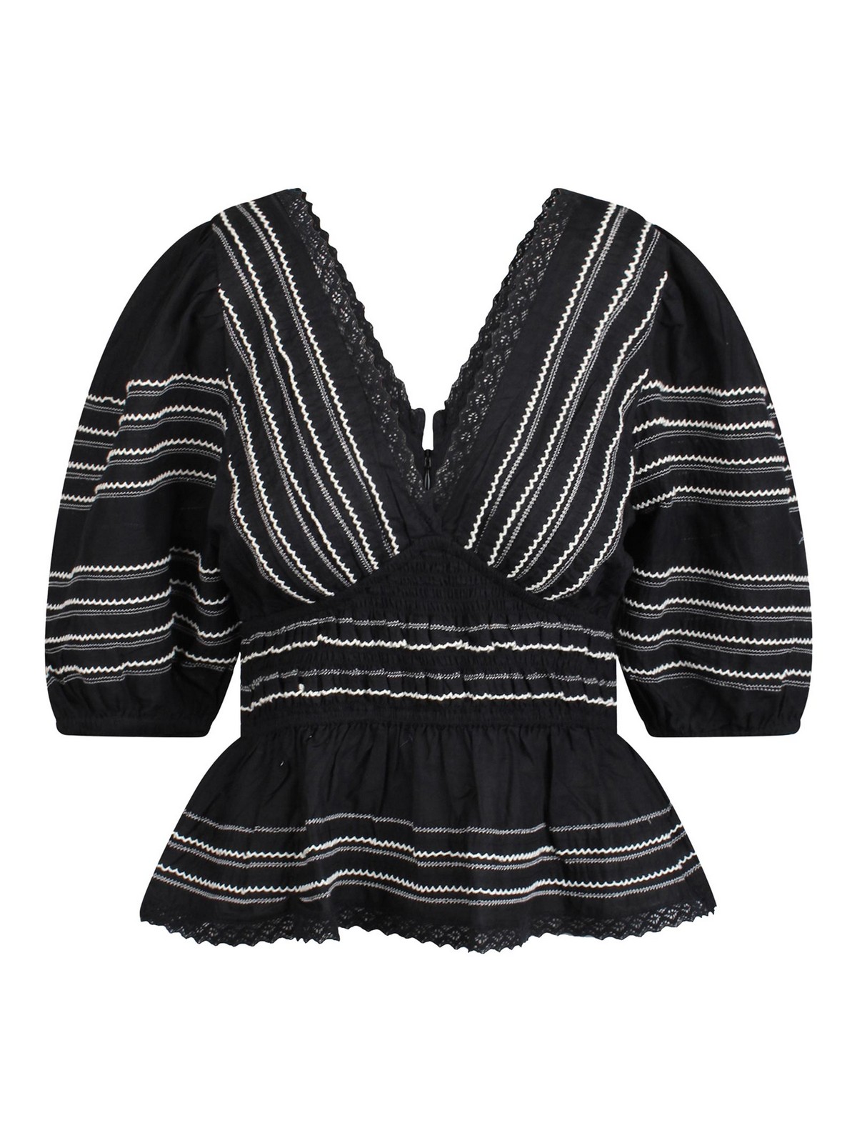 Sea New York Top With Embroidered Details - Black|RS24133BLACK