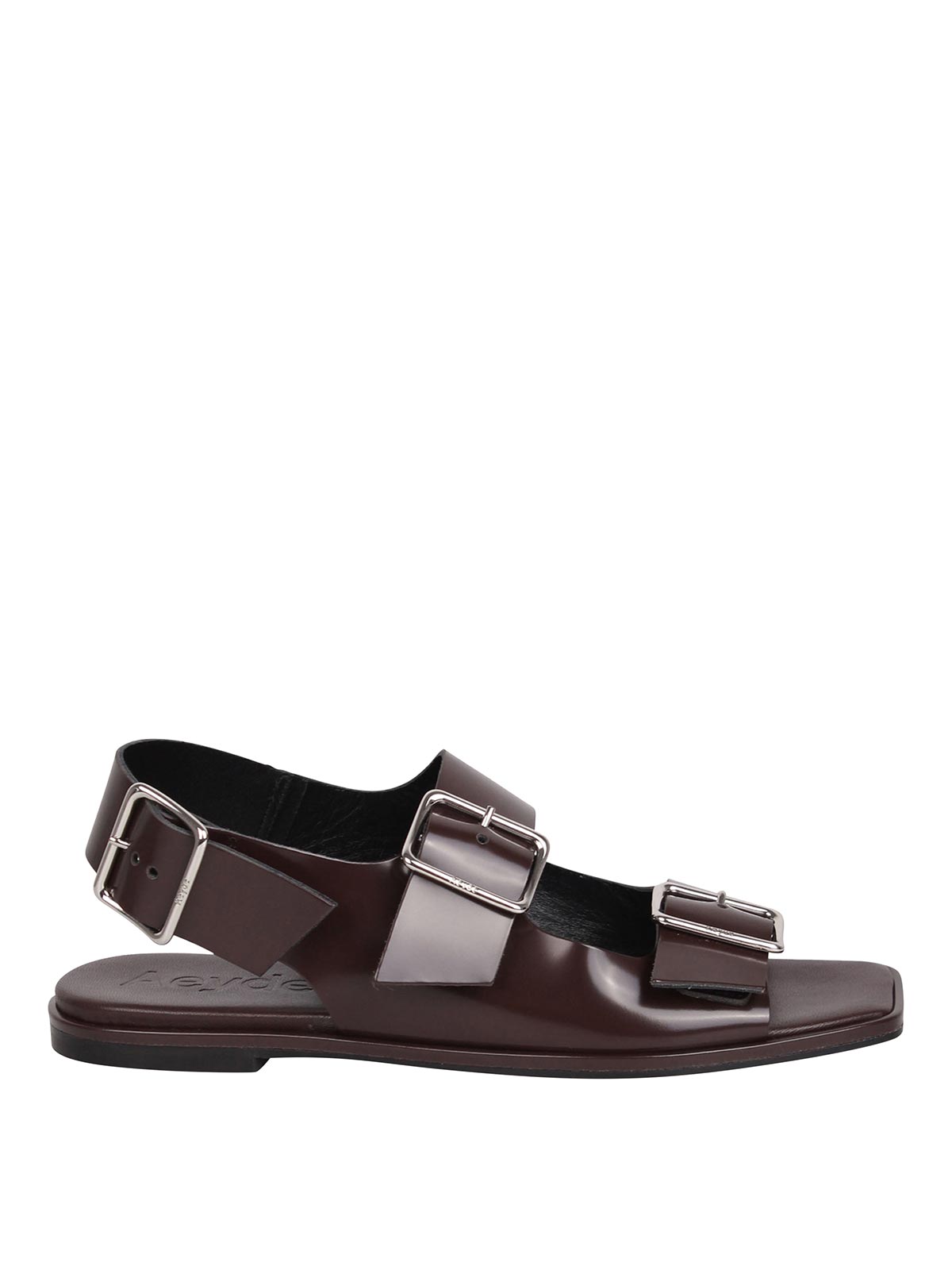 サンダル・ミュール AEYDE Women Sandals A11FSBRNS08FL180SS25800001 Brown Aeyde Sandals - Brown - Women | A11FSBRNS08FL65SS953MOKA