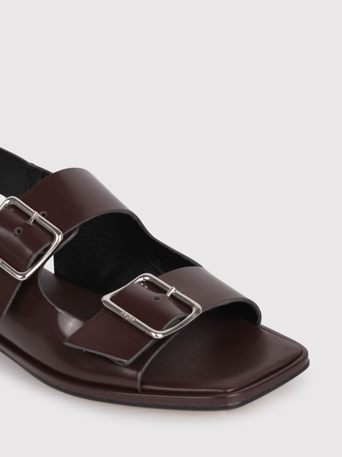 サンダル・ミュール AEYDE Women Sandals A11FSBRNS08FL180SS25800001 Brown Aeyde Sandals - Brown - Women | A11FSBRNS08FL65SS953MOKA