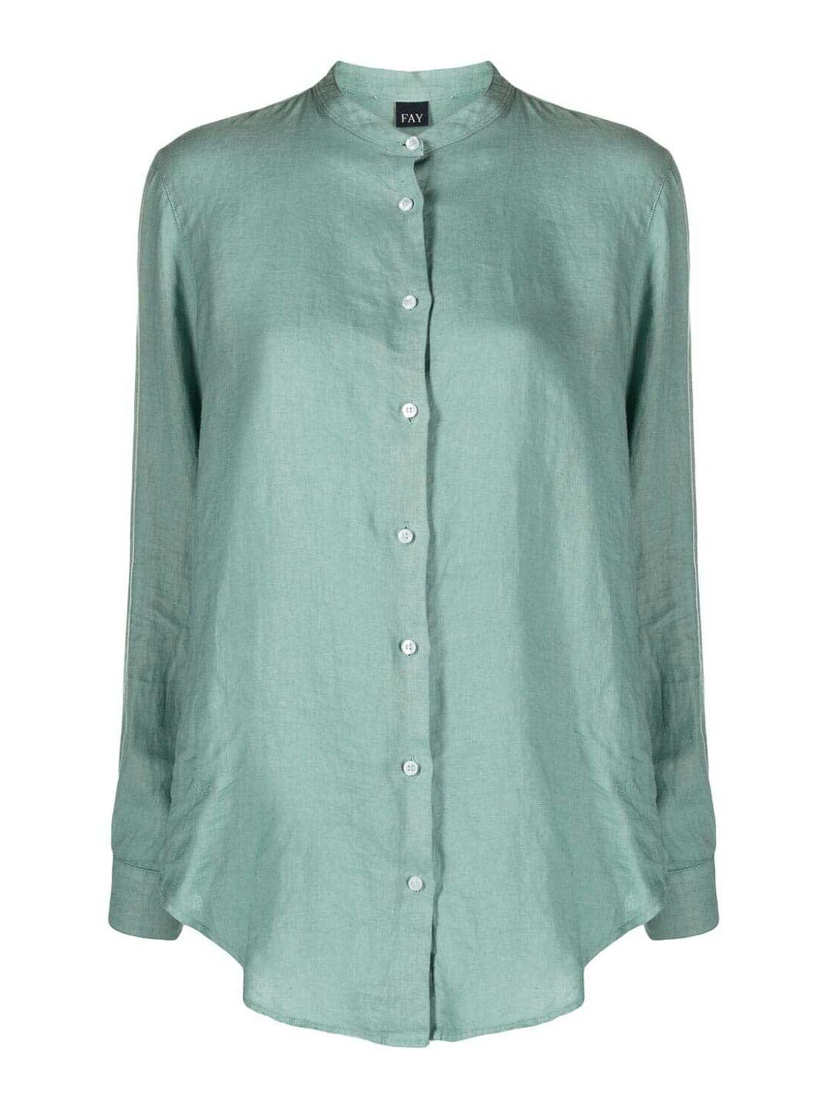 Shop Fay Camisa - Verde In Green