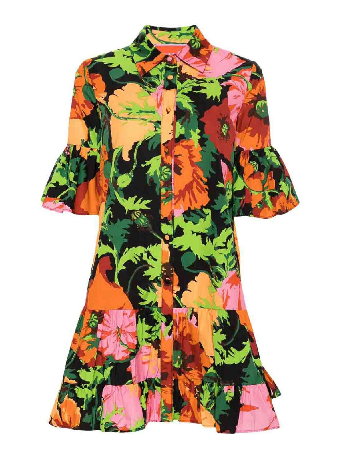 Shop La Doublej Choux Dress In Multicolour
