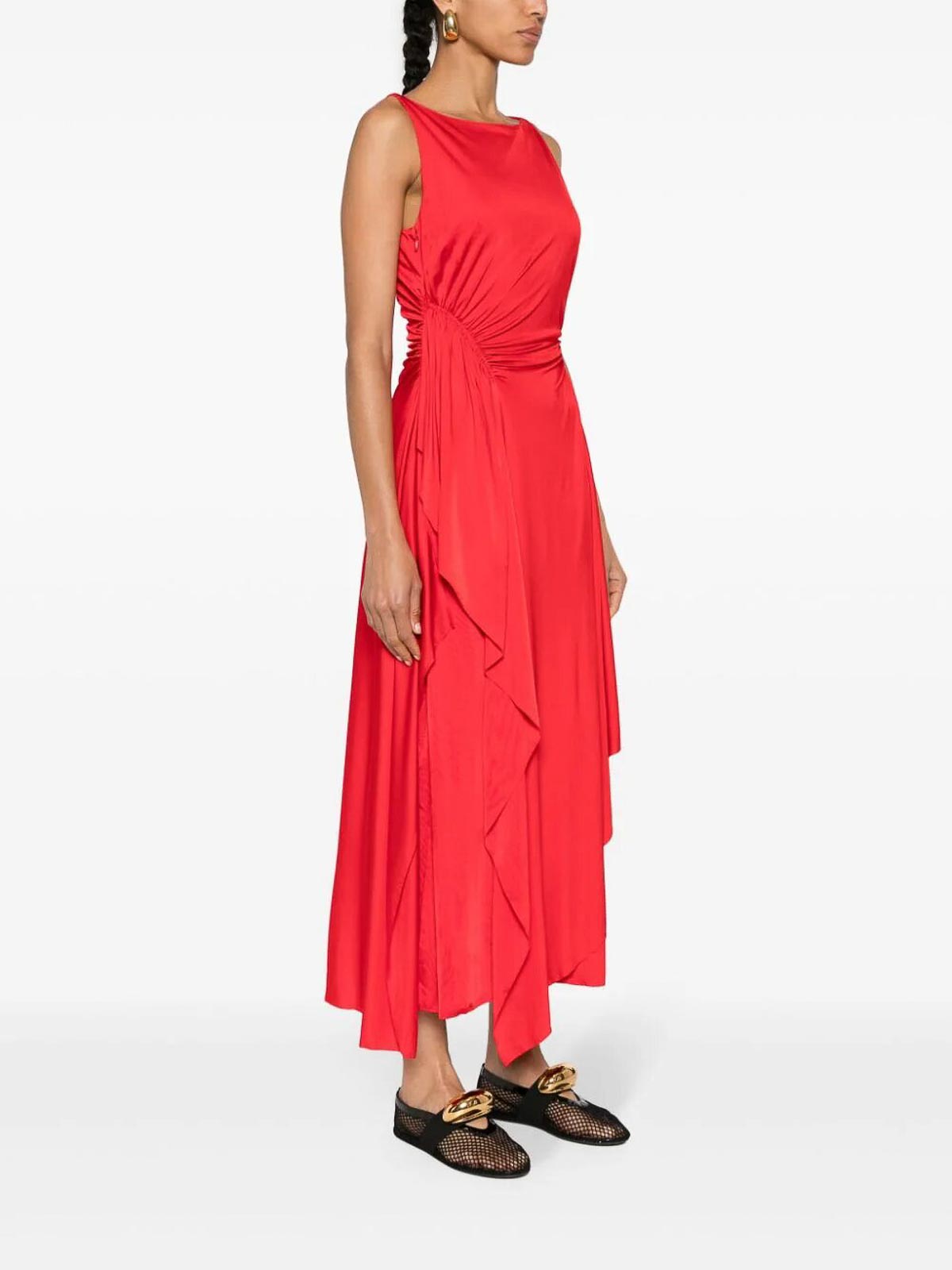 Shop Lanvin Long Red  Dress