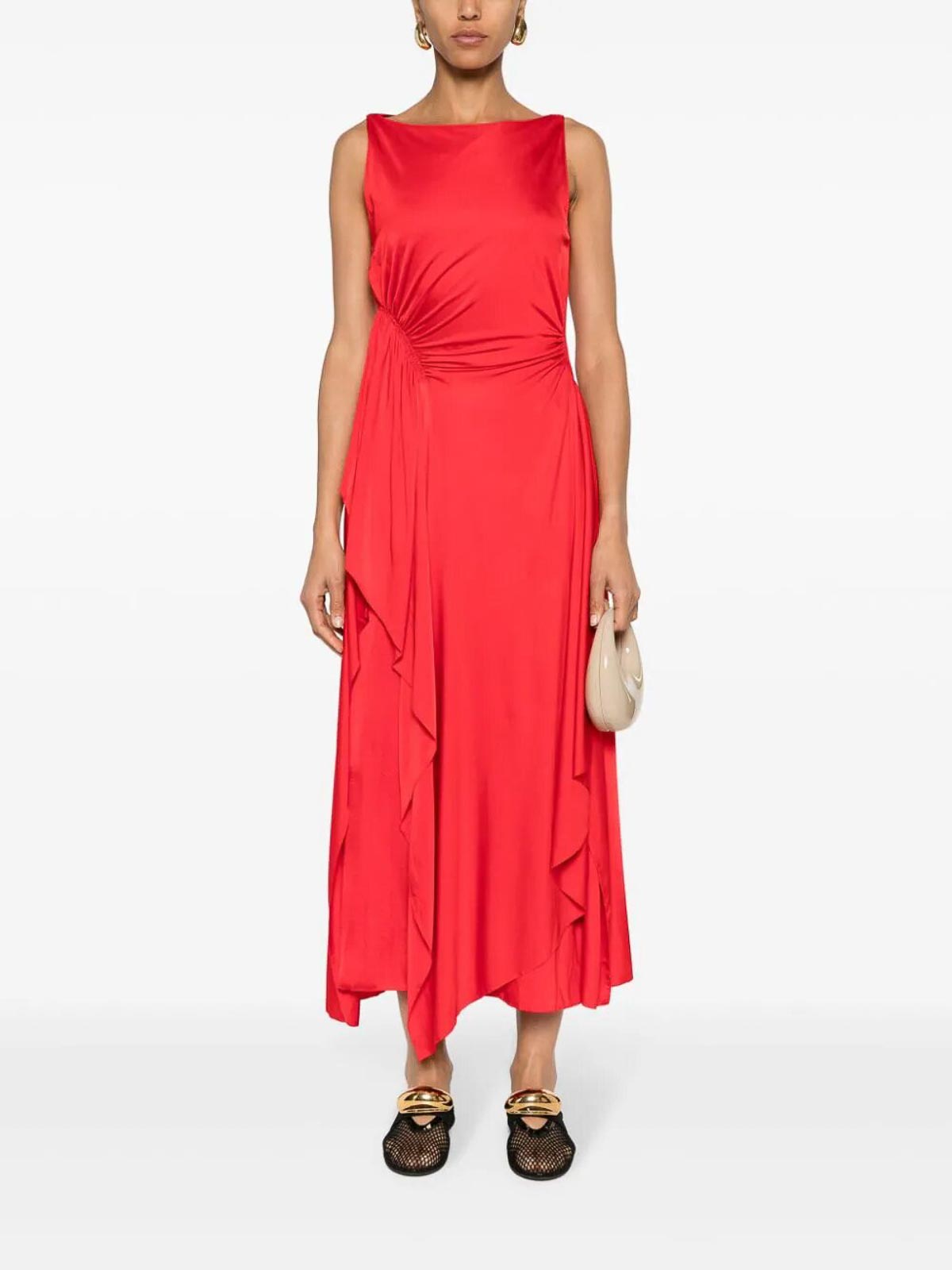 Shop Lanvin Long Red  Dress