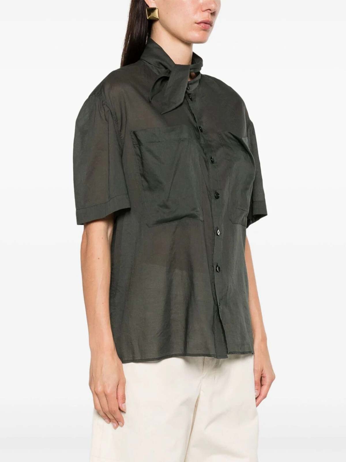 Shop Lemaire Camisa - Gris In Grey