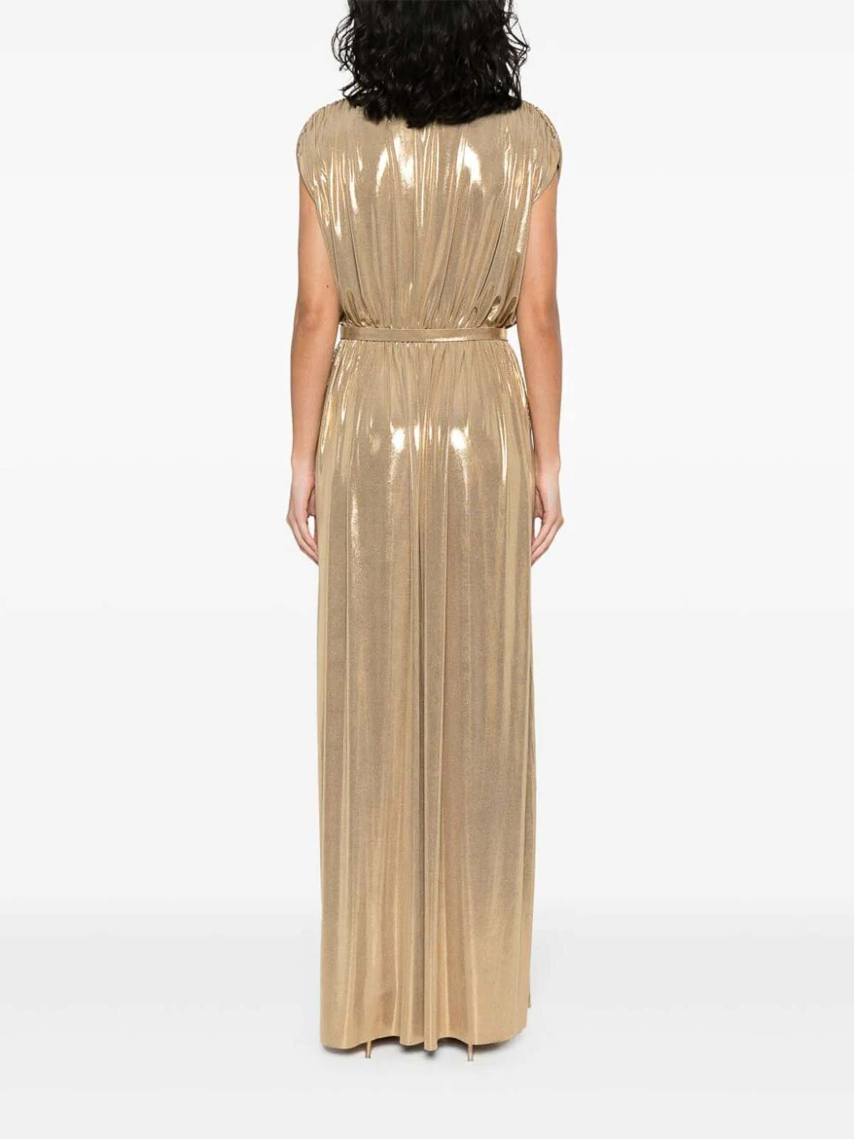 Shop Norma Kamali Athena Gold Dress