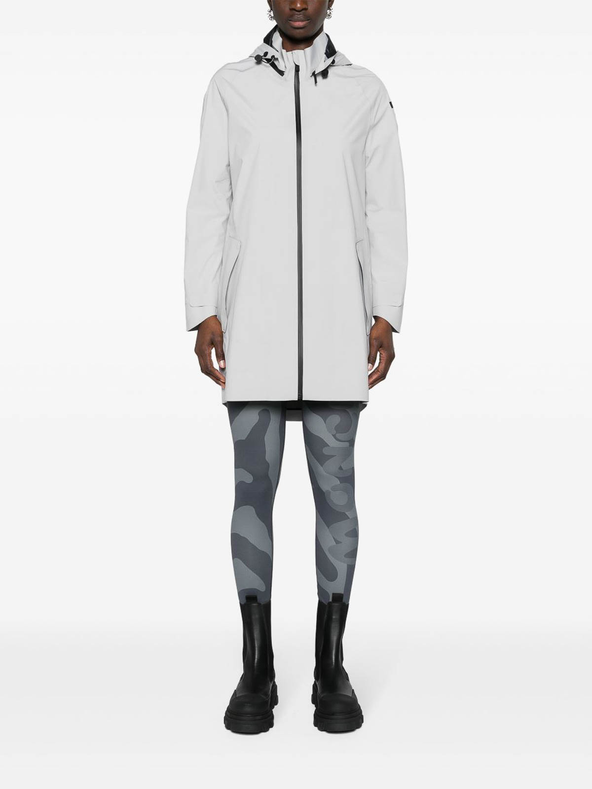 Shop Rrd Roberto Ricci Designs Tech Pack Parka Woman In Grey