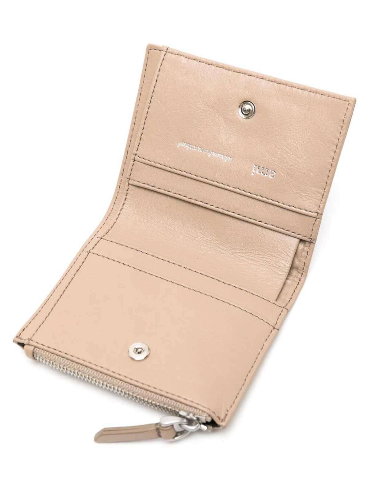 Shop Ami Alexandre Mattiussi Leather Wallet In White