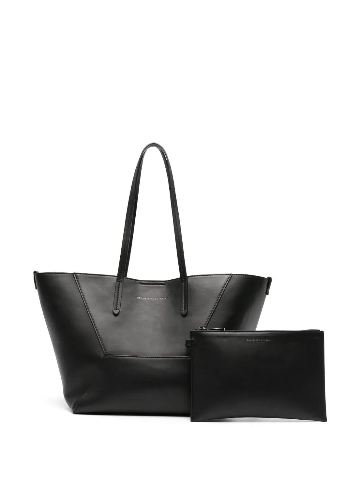 Shop Brunello Cucinelli Monili Shopper Bag In Black