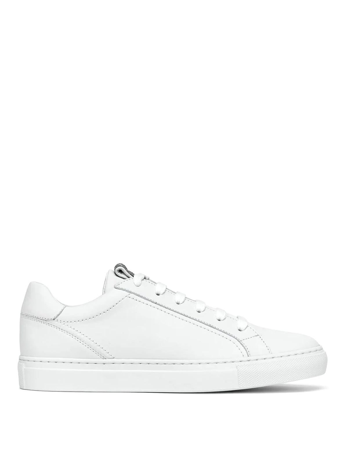 Shop Brunello Cucinelli Monili Sneakers In White