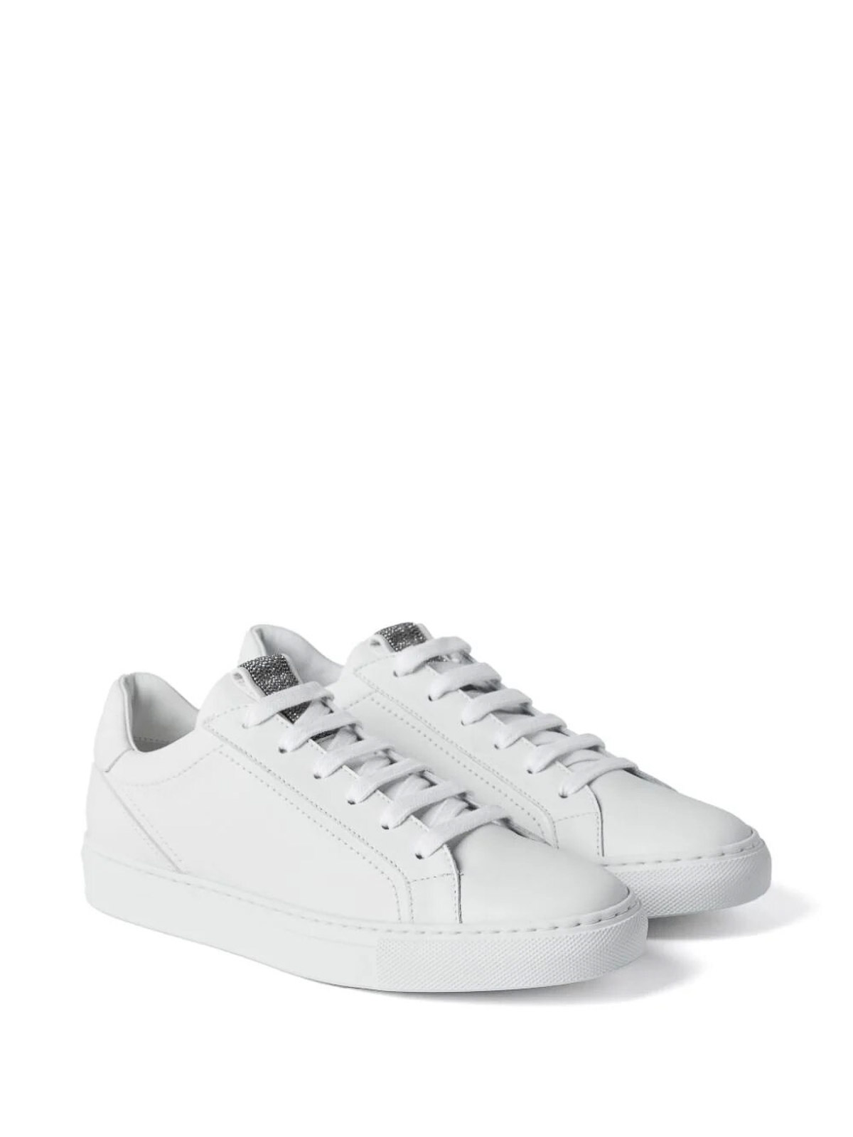 Shop Brunello Cucinelli Monili Sneakers In White