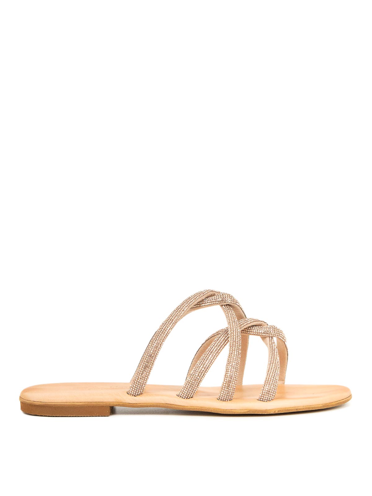 Shop Kima Taso Sandals In Gold