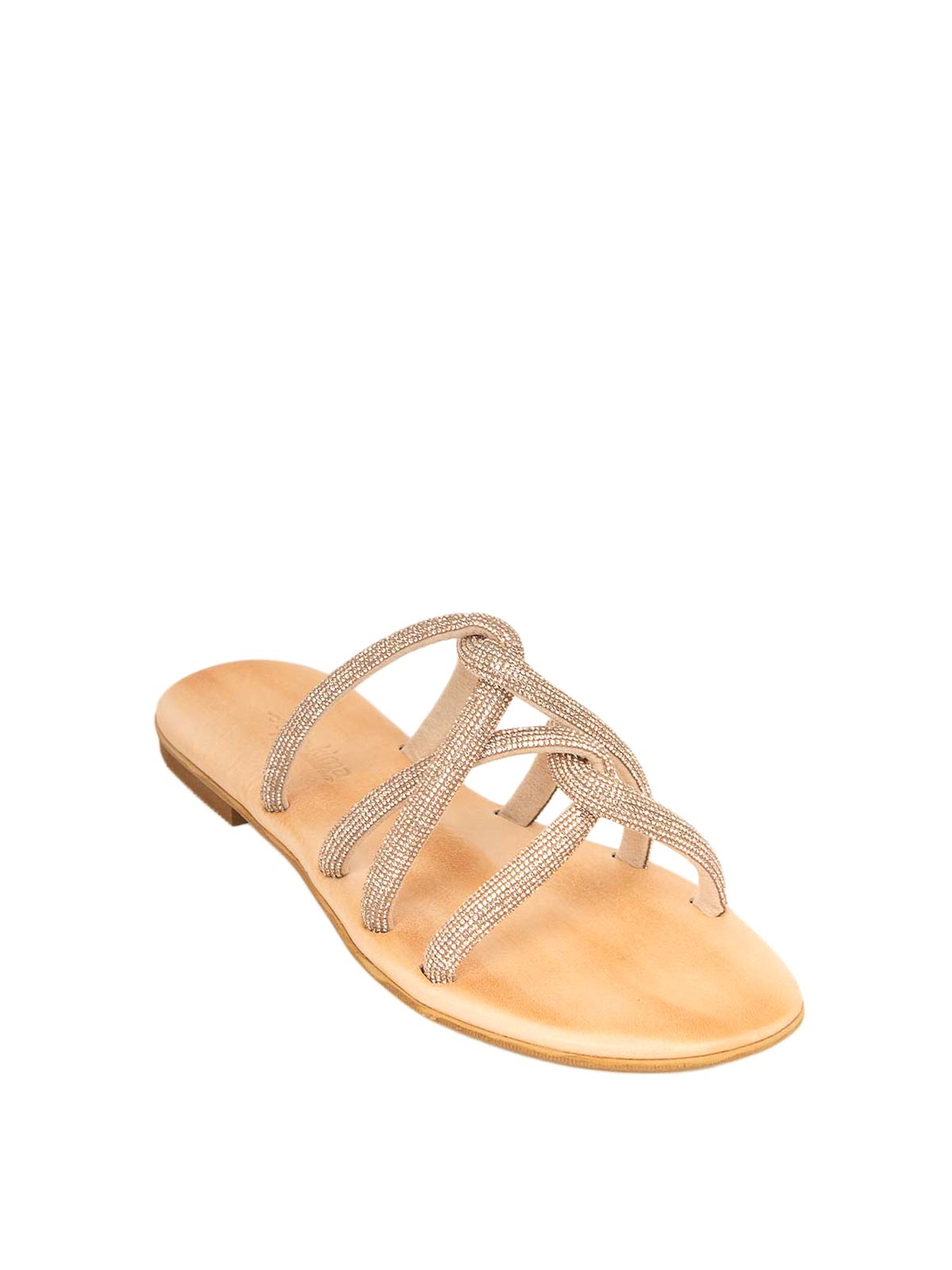 Shop Kima Taso Sandals In Gold
