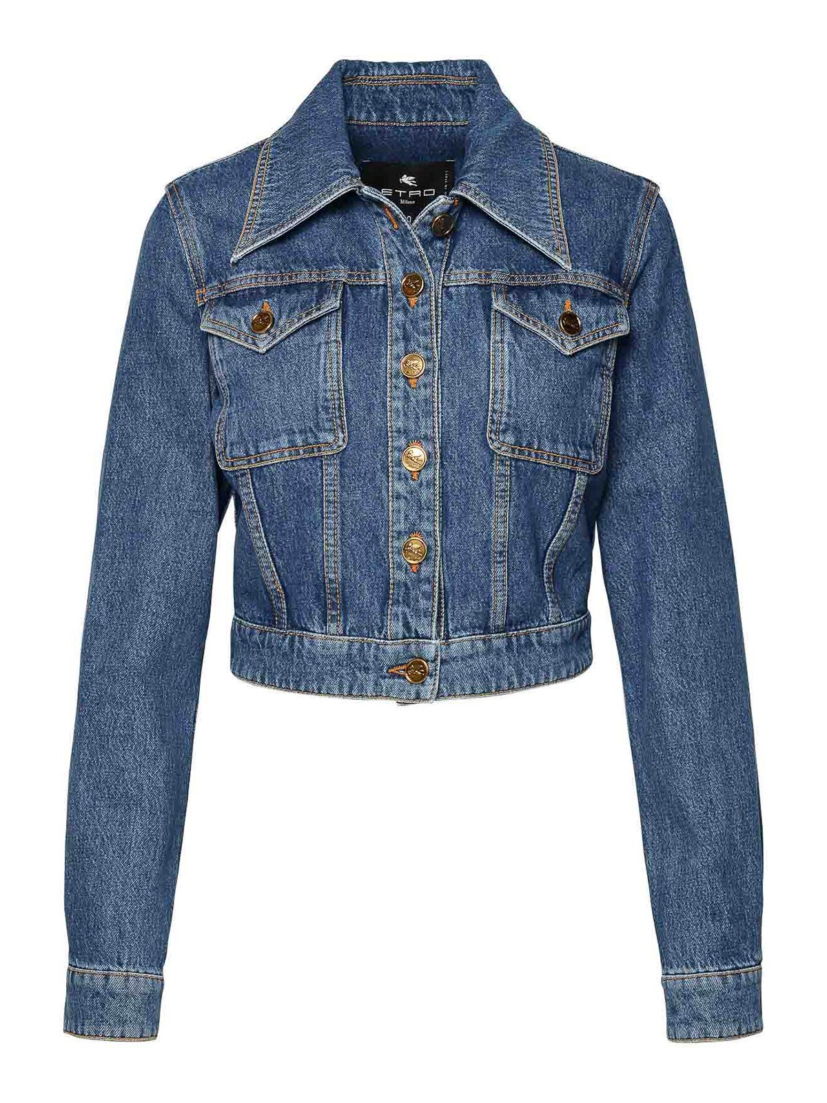 Etro Blue Cotton Jacket