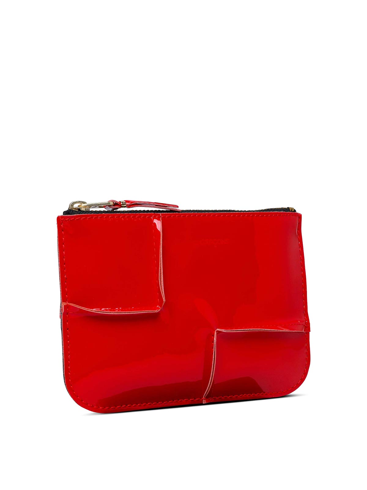 Shop Comme Des Garçons Medley Red Leather Card Holder