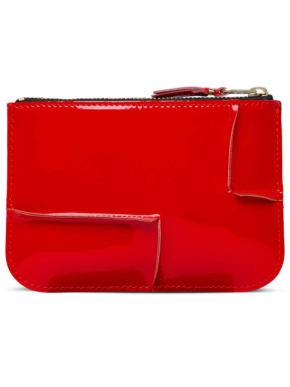 Shop Comme Des Garçons Medley Red Leather Card Holder